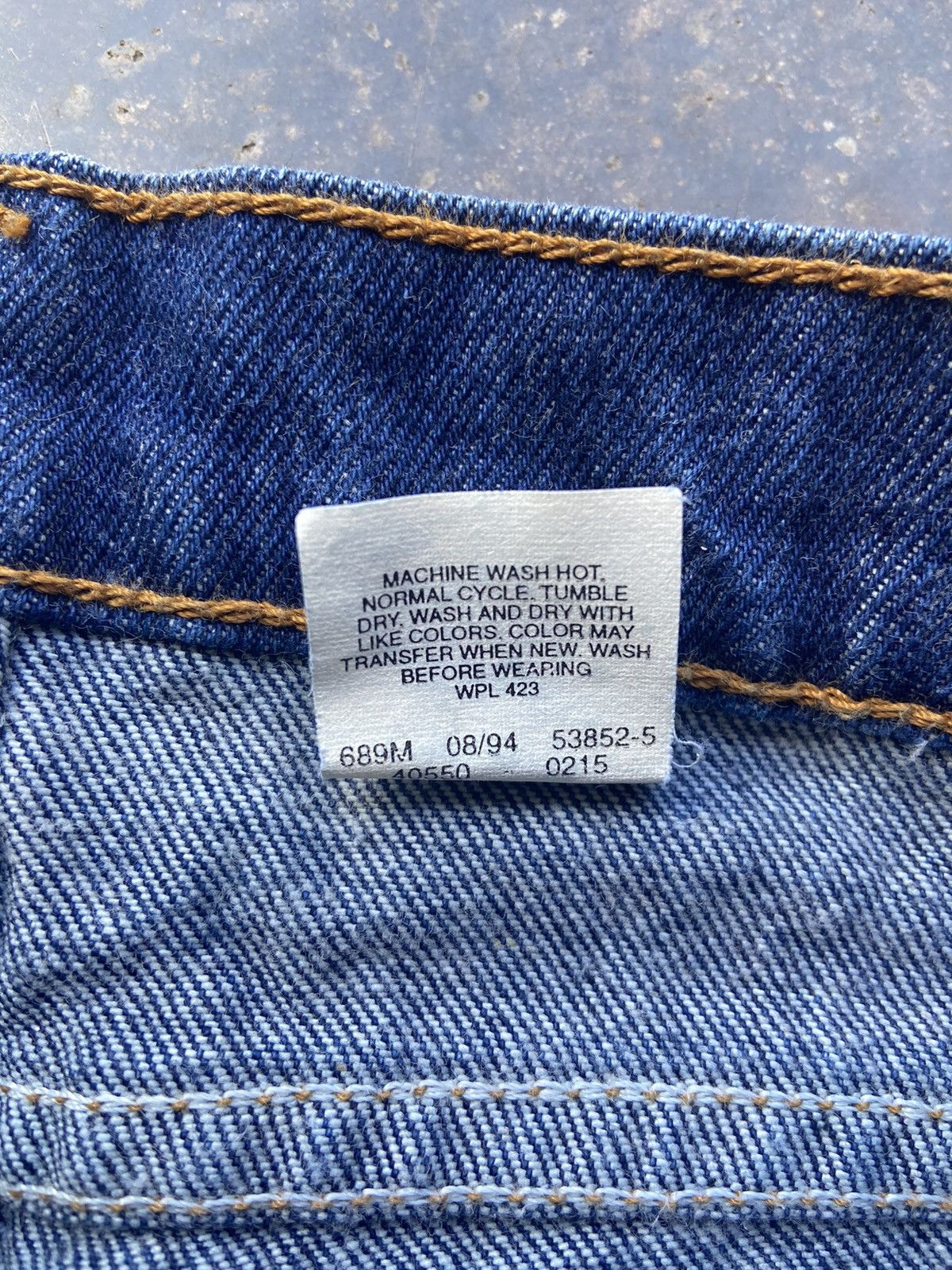 Levi's Vintage 90’s Dark Wash Levis Orange Tab Blue Jeans 28x32 Size US 28 / EU 44 - 6 Thumbnail