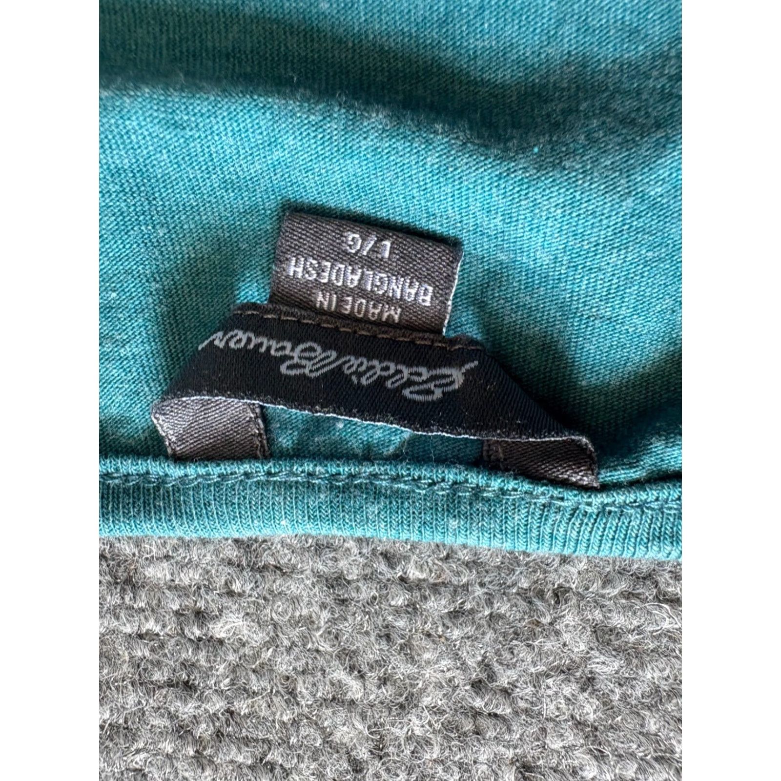 Eddie Bauer VINTAGE Eddie Bauer Top Womens Large L Short Sleeve Teal Shirt Size L / US 10 / IT 46 - 4 Thumbnail