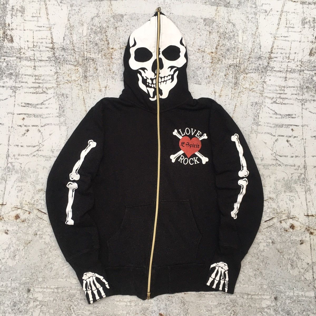 14th Addiction × If Six Was Nine × Le Grande Bleu (L.G.B.) Dangerous Warning Skeleton Full Zip ifsixwasnine LGB Size US L / EU 52-54 / 3 - 2 Thumbnail
