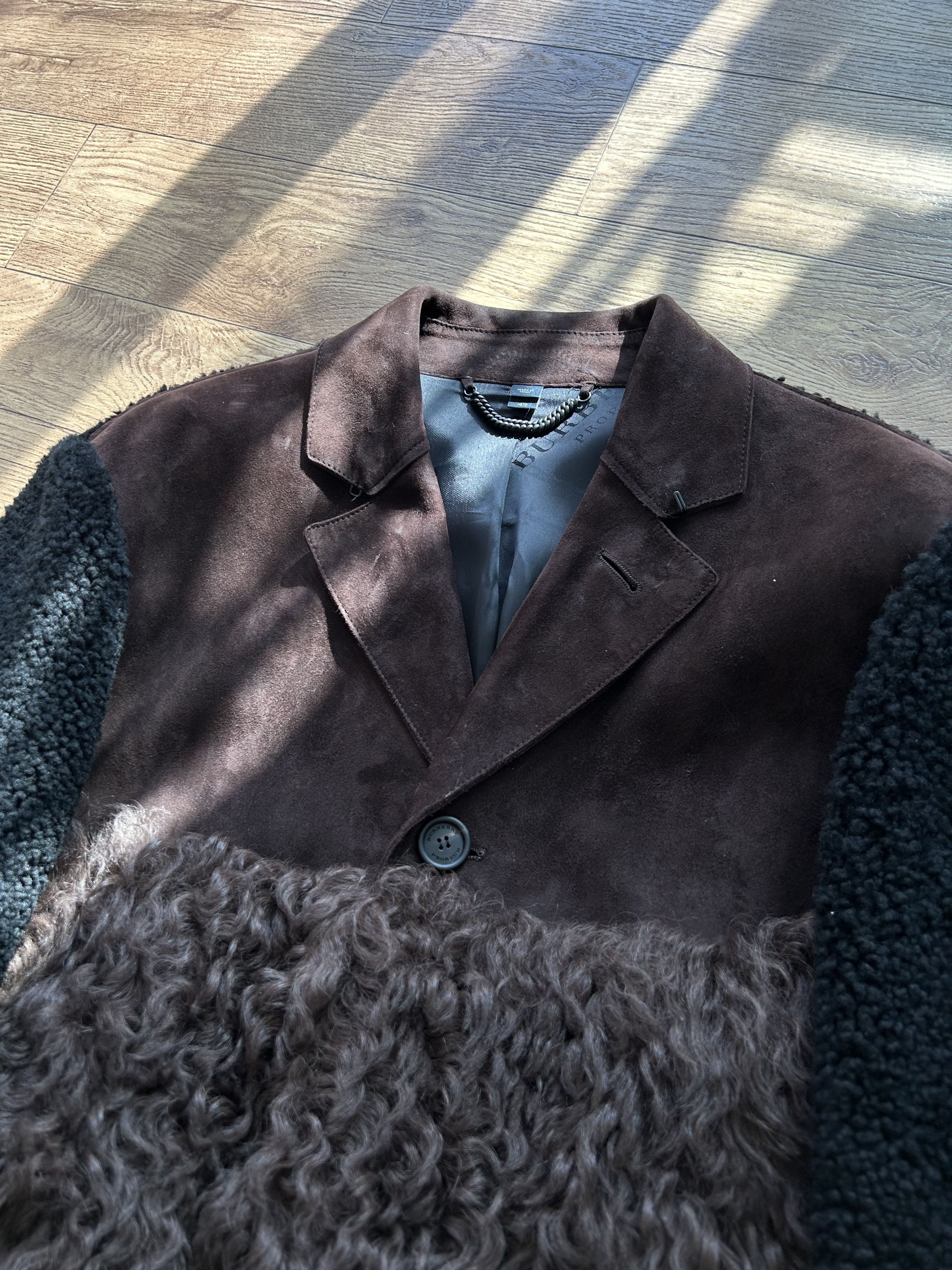 Burberry Prorsum BURBERRY PRORSUM Shearling Mixed-Media Coat Size US M / EU 48-50 / 2 - 8 Thumbnail