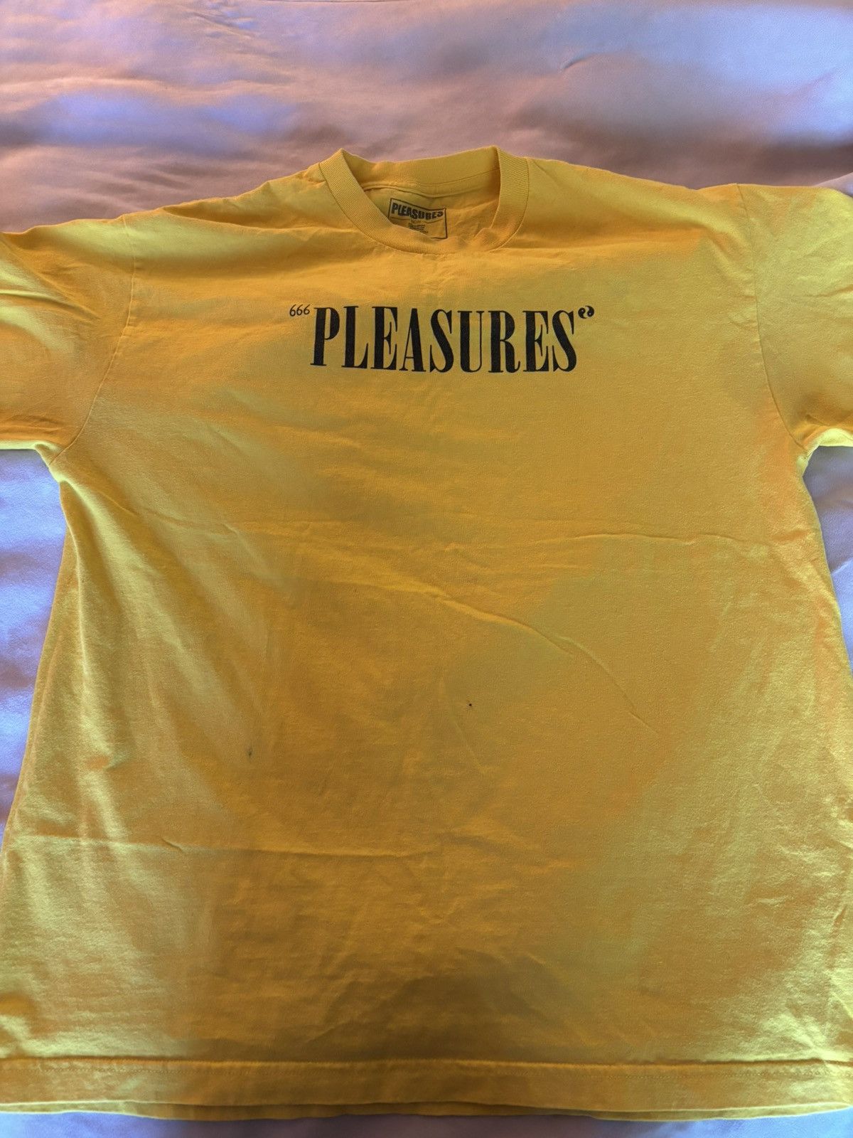 Pleasures Pleasures Yellow Graphic T-Shirt Size US XL / EU 56 / 4 - 2 Thumbnail