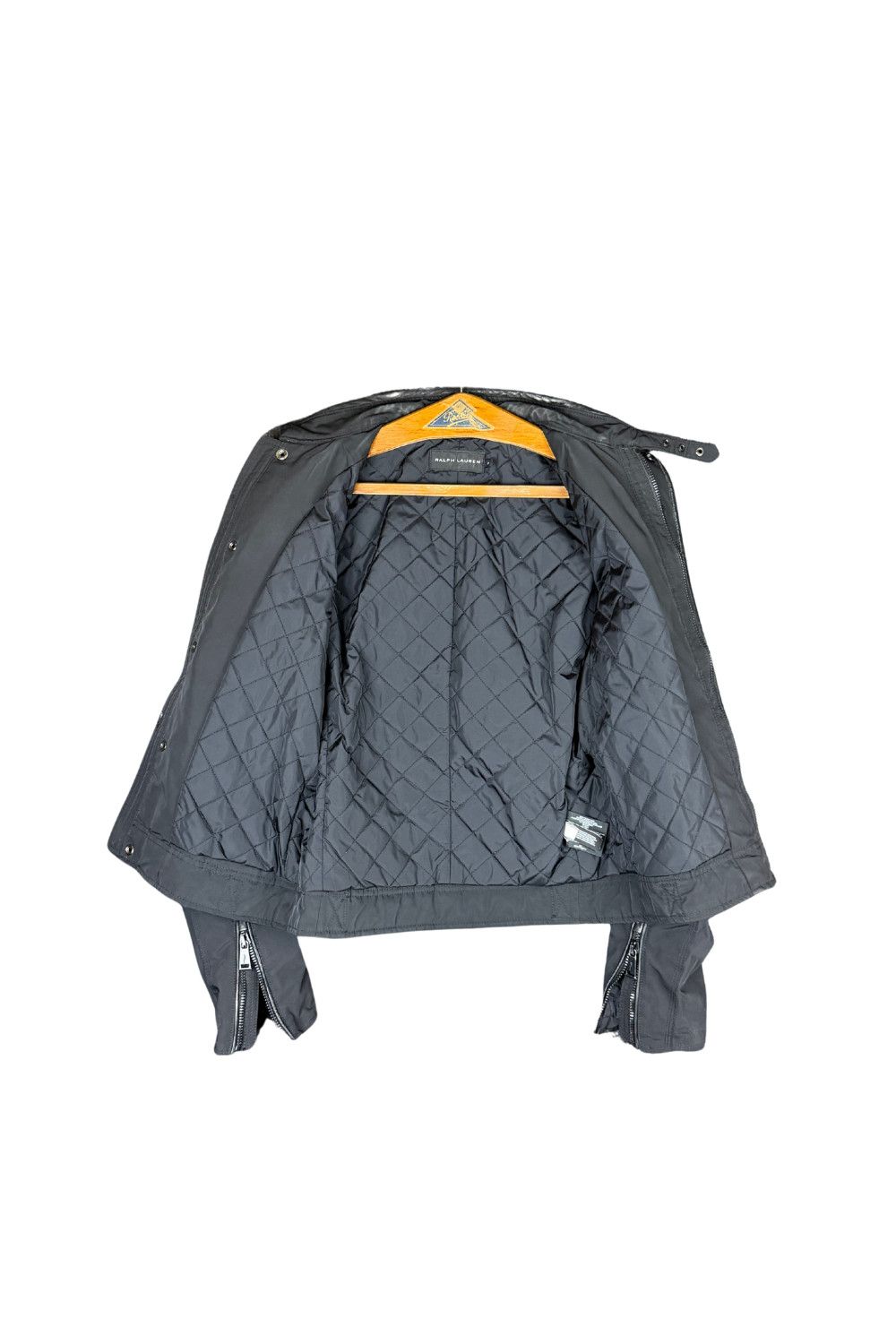 Polo Ralph Lauren Ralph Lauren Black Label Lambskin Moto Jacket (c.2012) Size US S / EU 44-46 / 1 - 3 Thumbnail