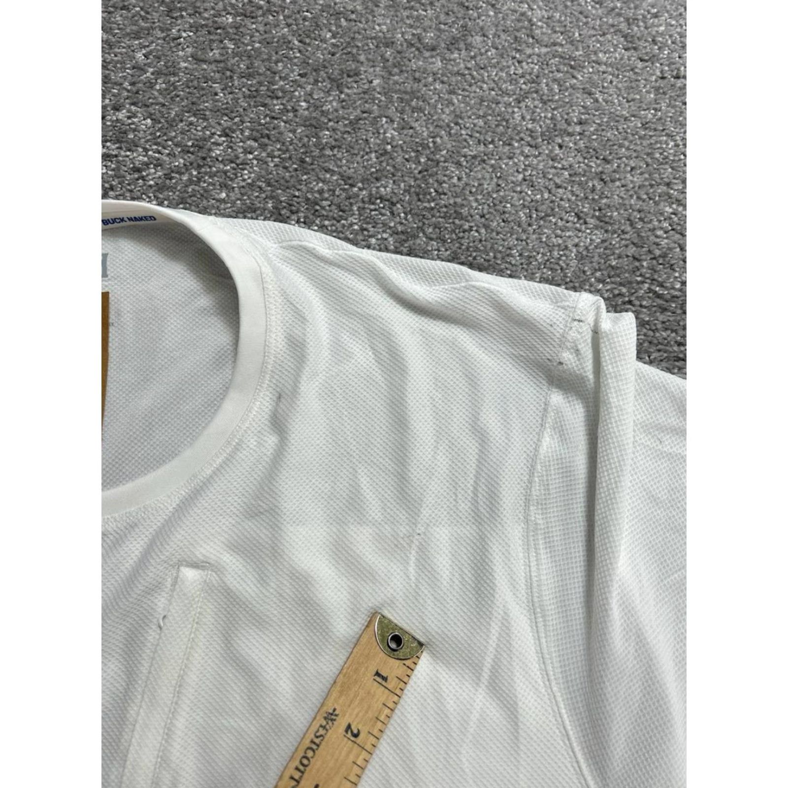 CO Duluth Buck Naked Performance Travel Crew Shirt Mens 3XL White Nylon Spandex Short Sleeve Crew Neck Practical Classic Outdoor Sports Size US XXL / EU 58 / 5 - 7 Thumbnail