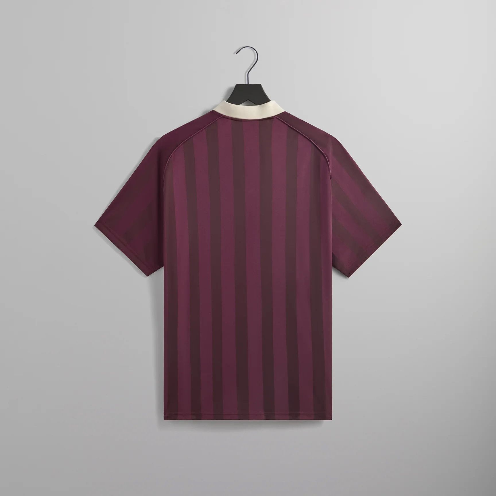 2024 Kith Shadow Stripe Marcel Soccer Jersey RAVE Burgundy