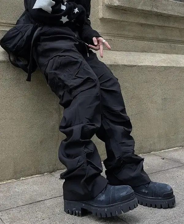 VIBE Utility grunge multi pocket nylon pants Size US 32 / EU 48 - 5 Thumbnail