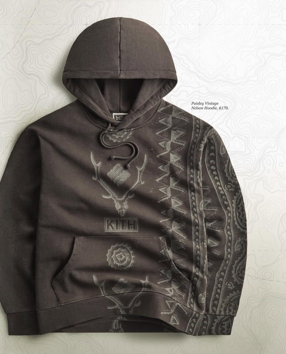 Columbia × Kith South2 West8 Paisley Nelson Hoodie Kindling Mocha Laser DTG Size US XL / EU 56 / 4 - 7 Thumbnail