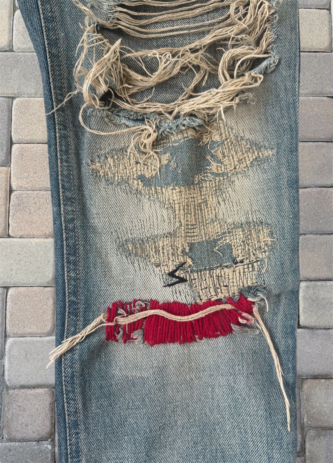 Undercover Undercover “68” Red Yarn Denim Size US 28 / EU 44 - 4 Thumbnail