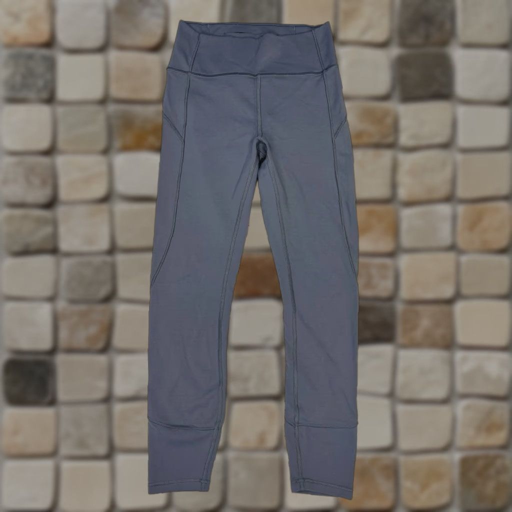 Lululemon Lululemon Leggings Womens 6 Movement 7/8 Gray Yoga Cropped Skinny Regular Inseam 6 in Activewear Women's Pants Size 28" / US 6 / IT 42 - 1 Thumbnail