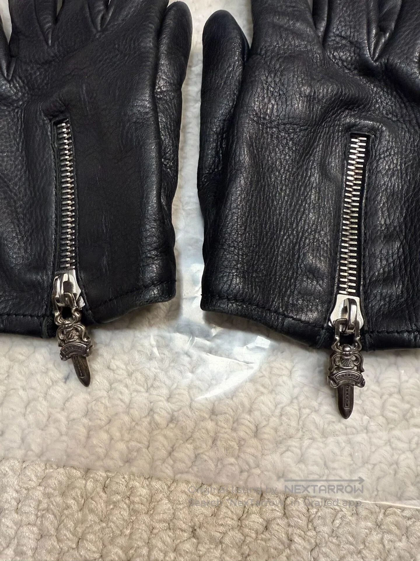 Chrome Hearts Chrome Hearts Sword Zipper Gloves. Size ONE SIZE - 2 Thumbnail