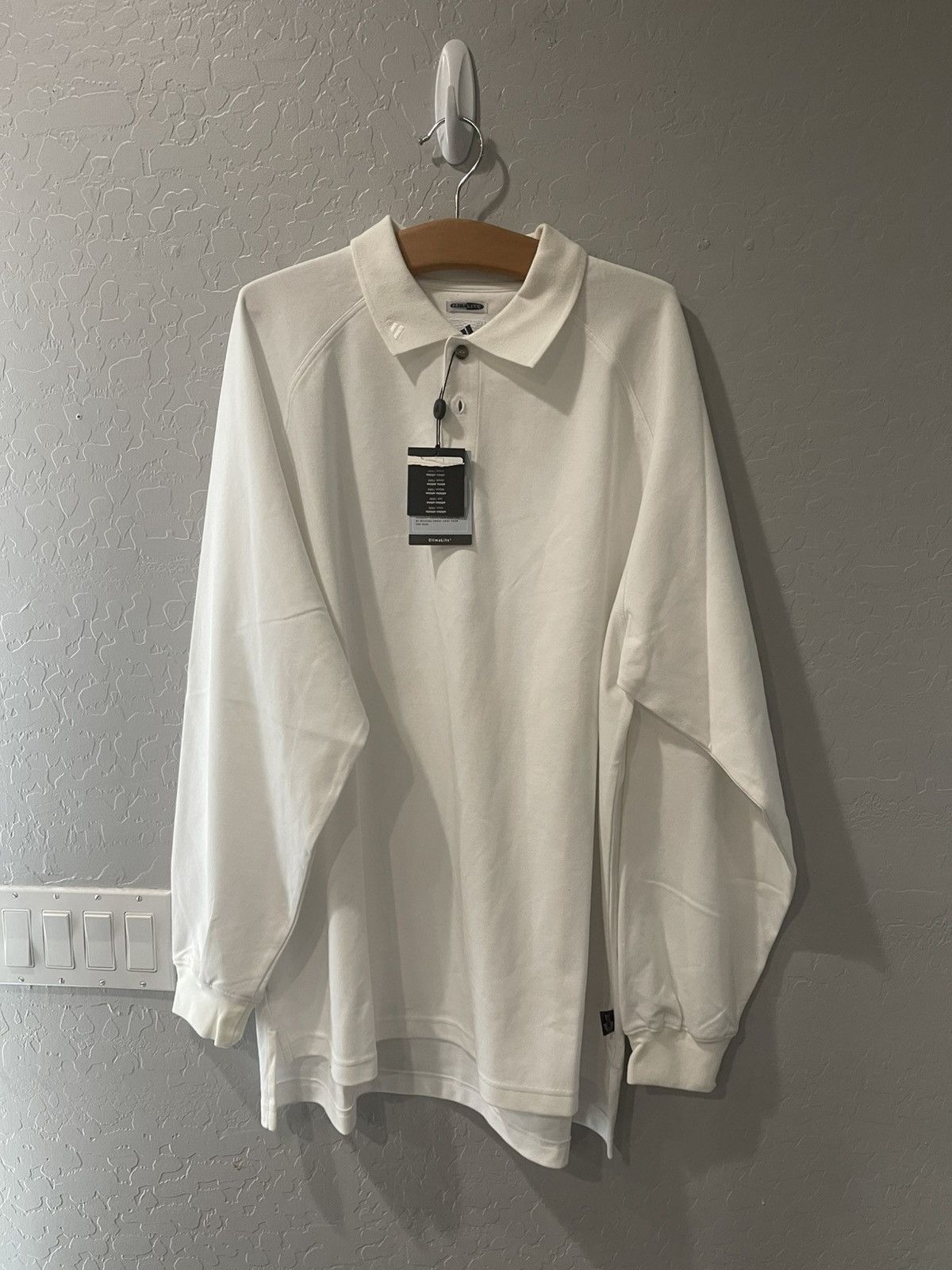 Adidas × Vintage Vintage NOS Adidas Golf Oversize L/S Climalite Polo Size XL Size US XL / EU 56 / 4 - 1 Thumbnail