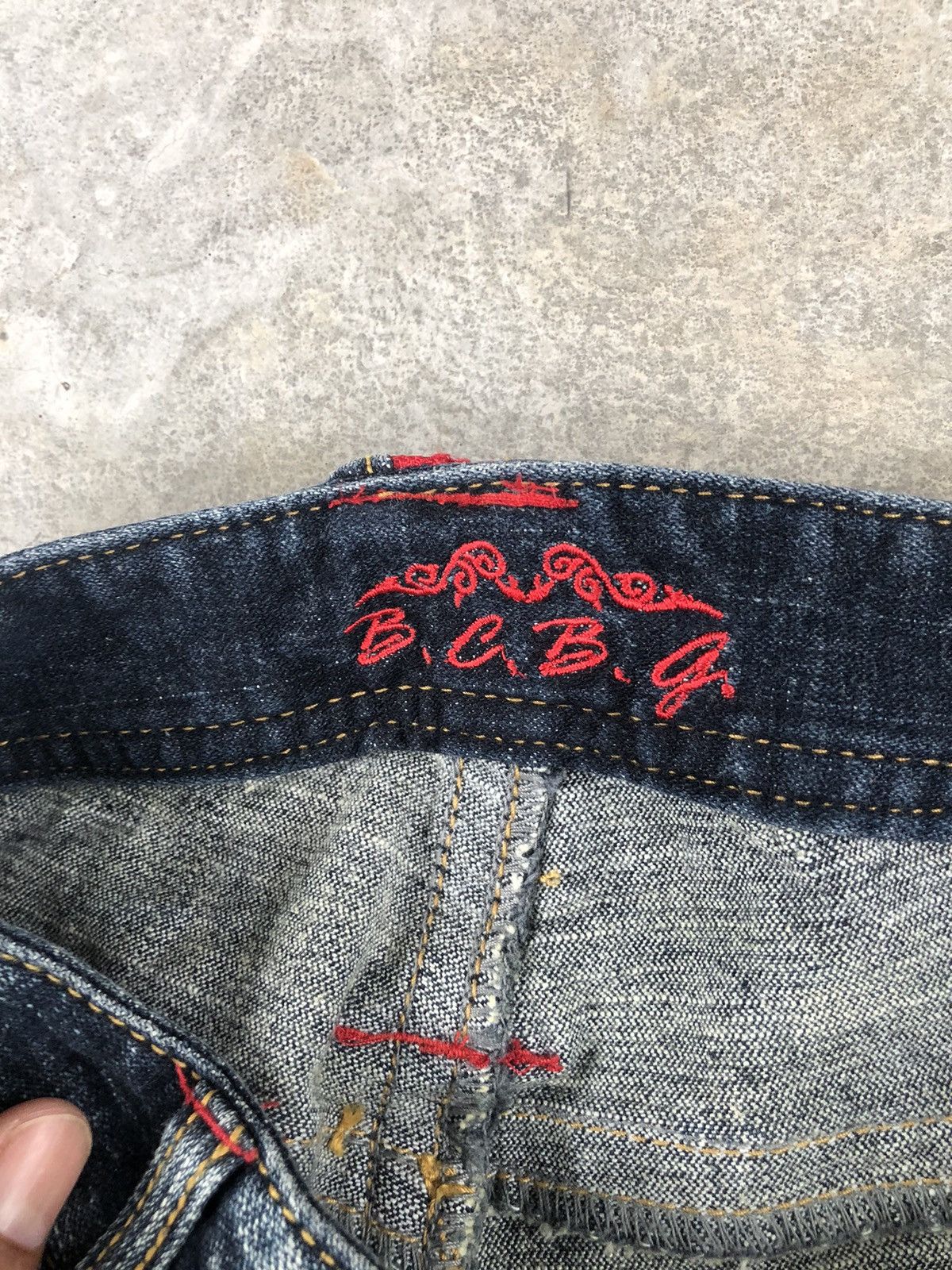 If Six Was Nine Japanese BCBG Flared Jeans Distressed Jeans Size US 32 / EU 48 - 14 Thumbnail
