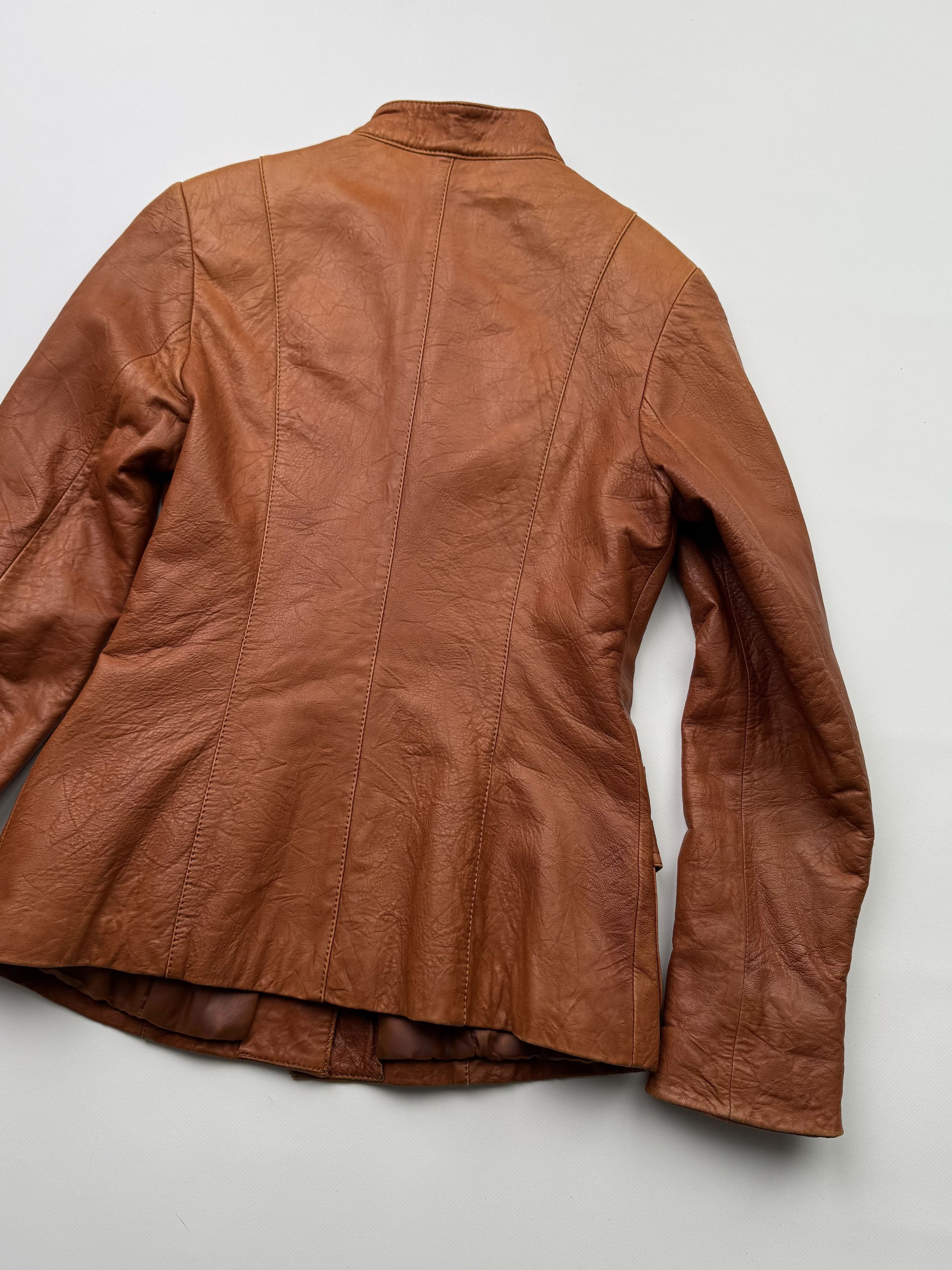 Vintage Vintage Leather Jacket With Straps B523(V88)E2 Size M / US 6-8 / IT 42-44 - 16 Thumbnail