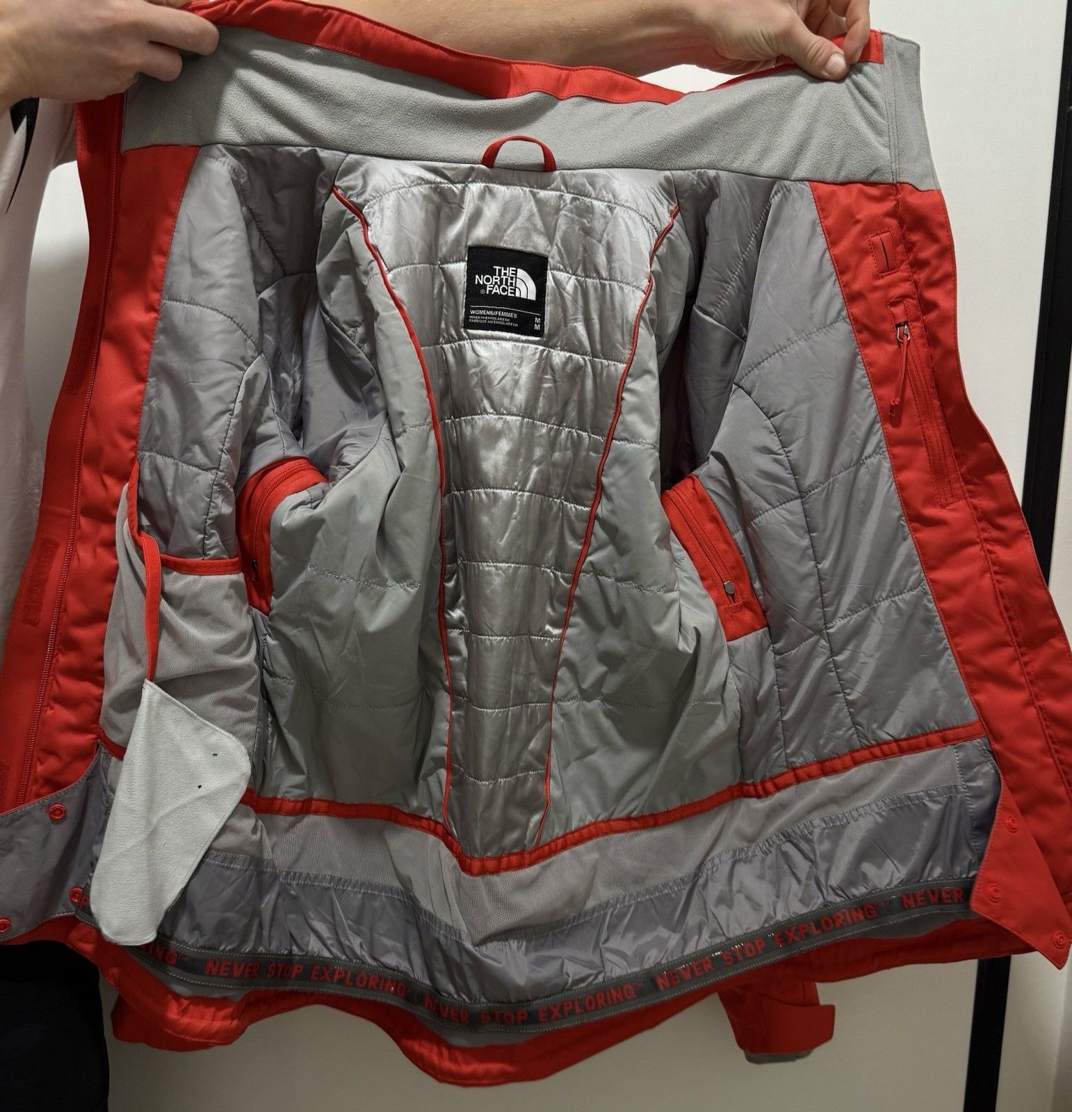 The North Face DDP The North Face Womens Ski Red Hood Snowboard Jacket Size M / US 6-8 / IT 42-44 - 14 Thumbnail