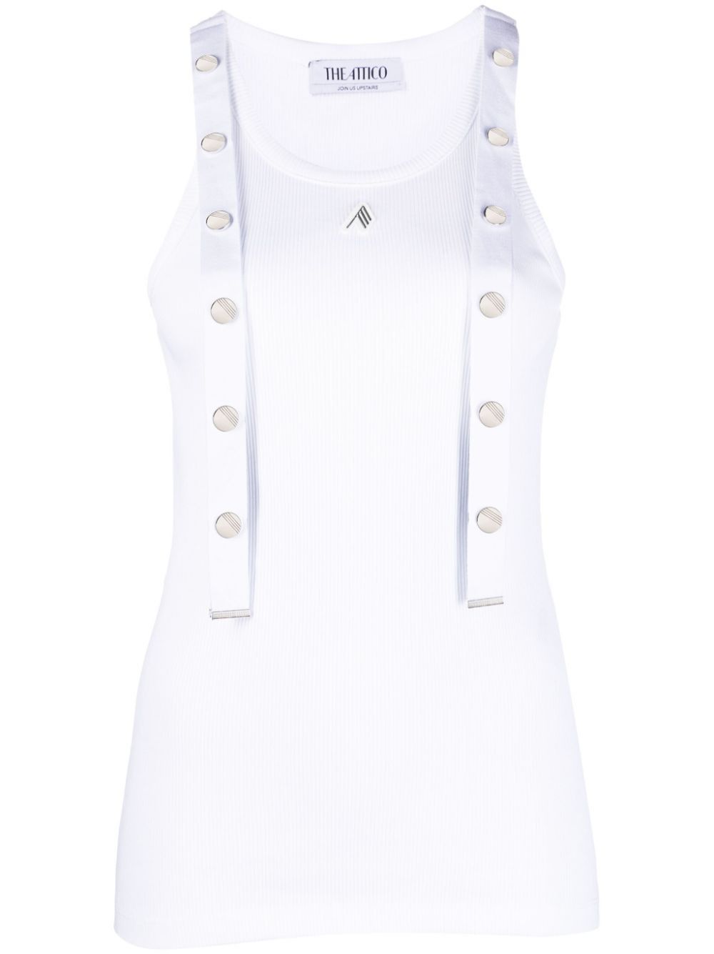 The Attico RIBBED COTTON TANK TOP Size S / US 4 / IT 40 - 1 Thumbnail