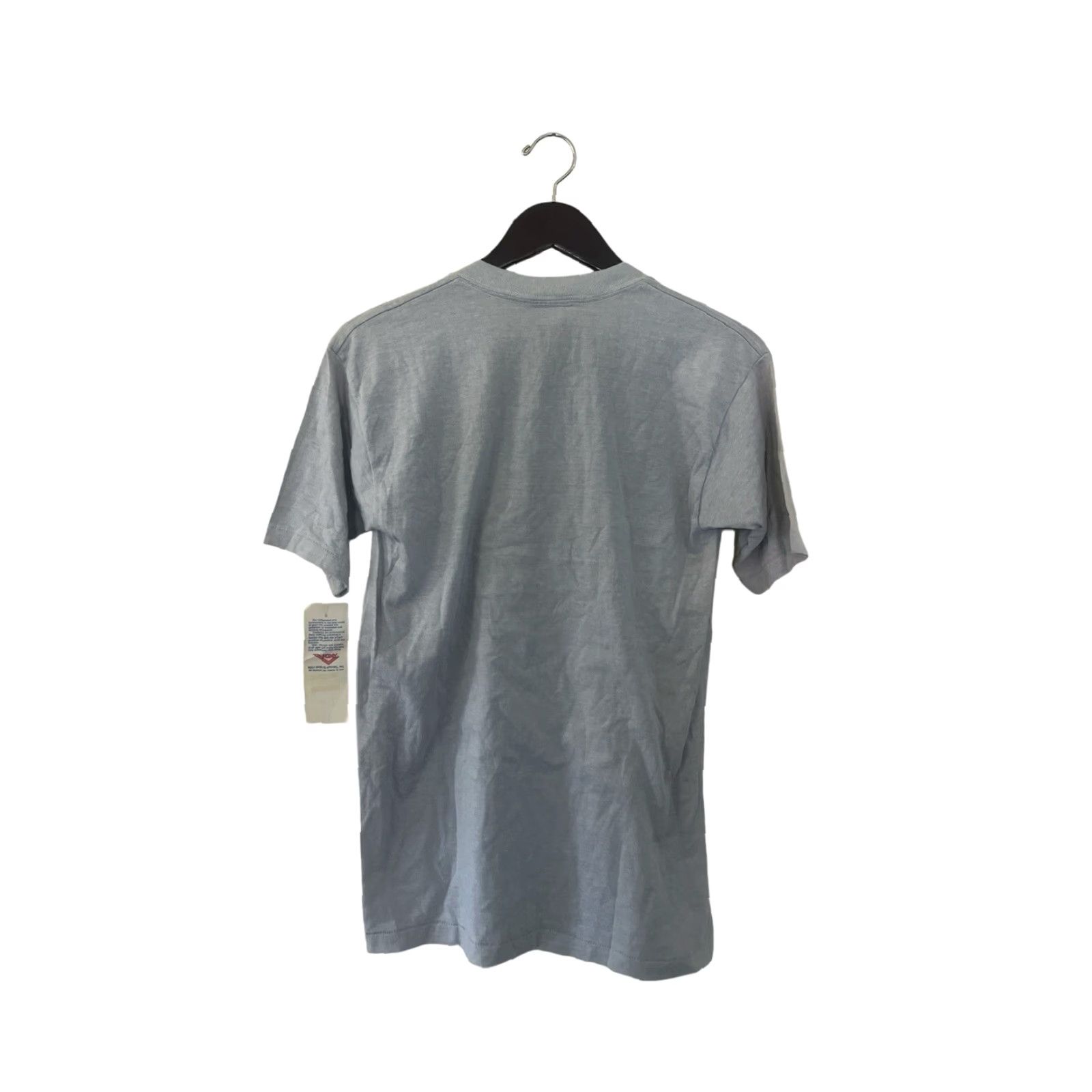 PONY VINTAGE PONY T-Shirt Mens M Gray 90s Deadstock NWT USA Made Crew Neck Cotton Blend 29" Long 18" Across 8.5" Sleeves Size US M / EU 48-50 / 2 - 7 Thumbnail