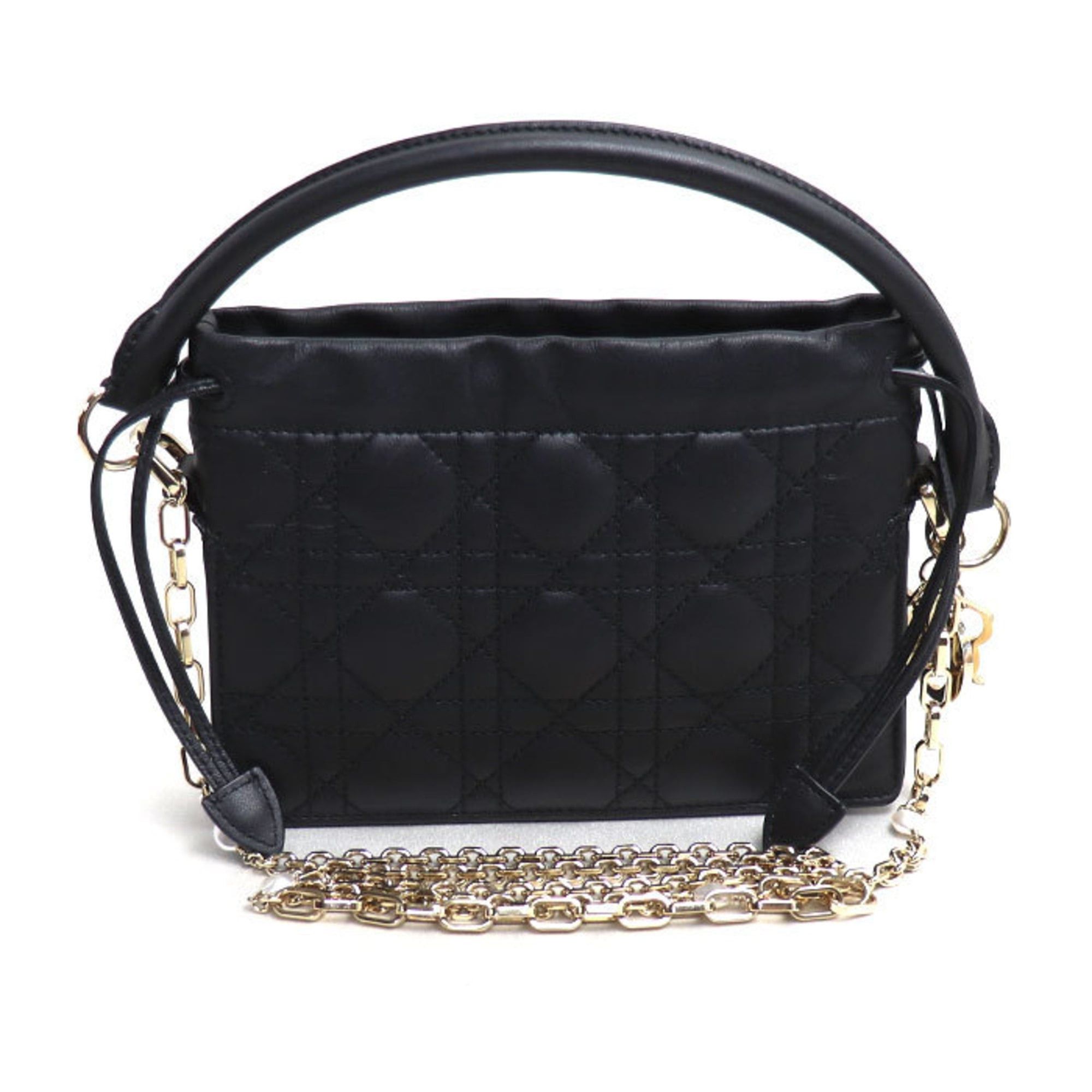 Dior Christian Dior Dior Lady Millie Mini Shoulder Bag, Black, S0981ONMJ, M900, Women's Size ONE SIZE - 1 Thumbnail