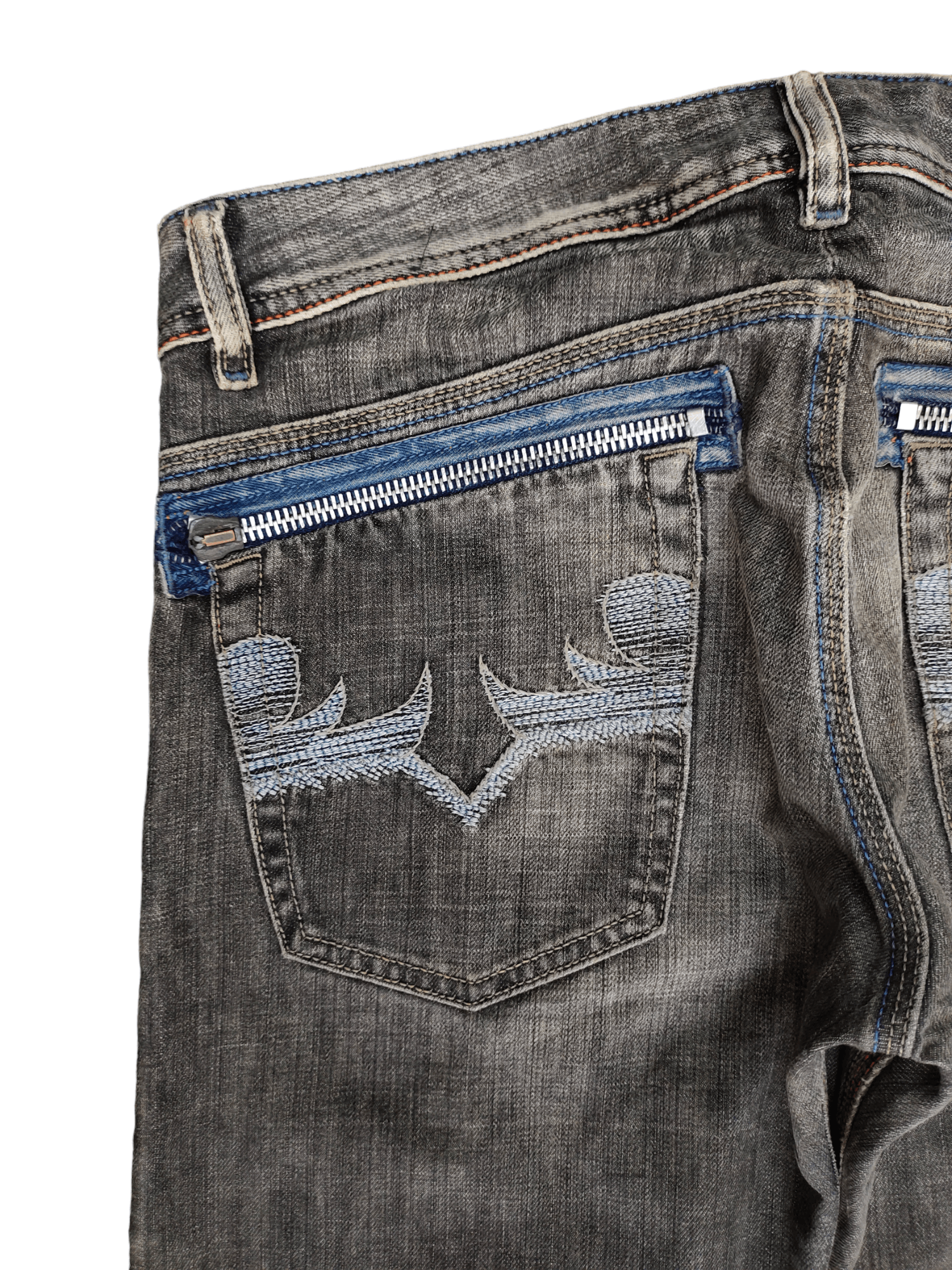 Diesel Vintage Y2k Diesel Native Embroidered Relaxed Denim Pants Size US 32 / EU 48 - 4 Thumbnail