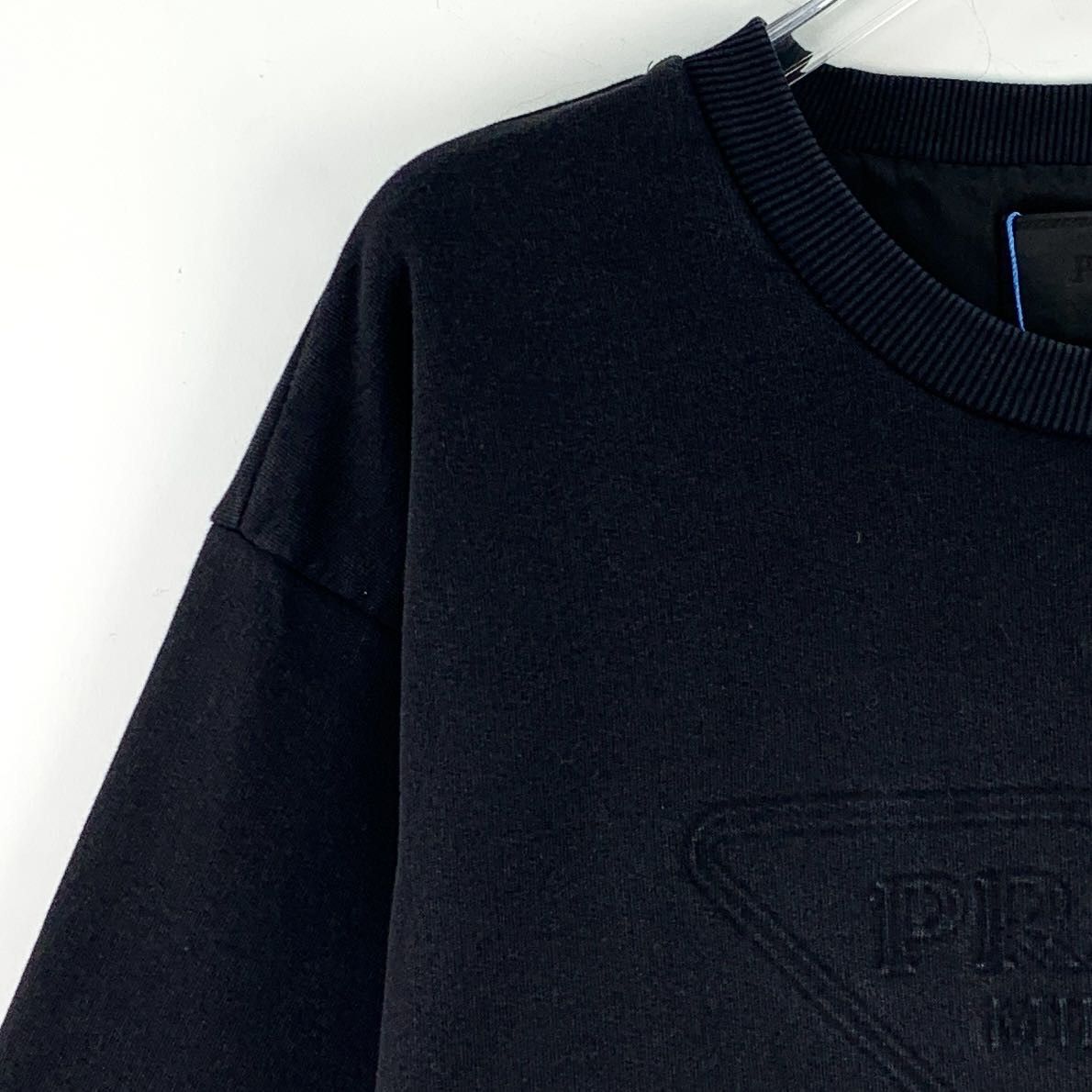 Prada Prada Triangle Logo T-Shirt Black (XXL) Size US XXL / EU 58 / 5 - 3 Thumbnail