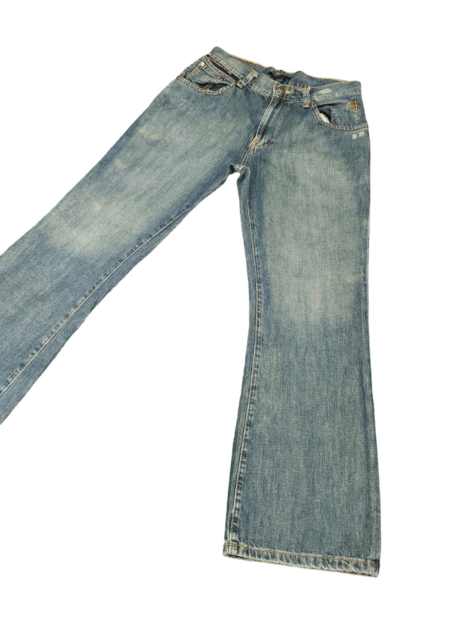 If Six Was Nine Flare Jeans Marc Ecko Cut & Sew Denim Boot Cut Streetwear Size US 30 / EU 46 - 1 Thumbnail