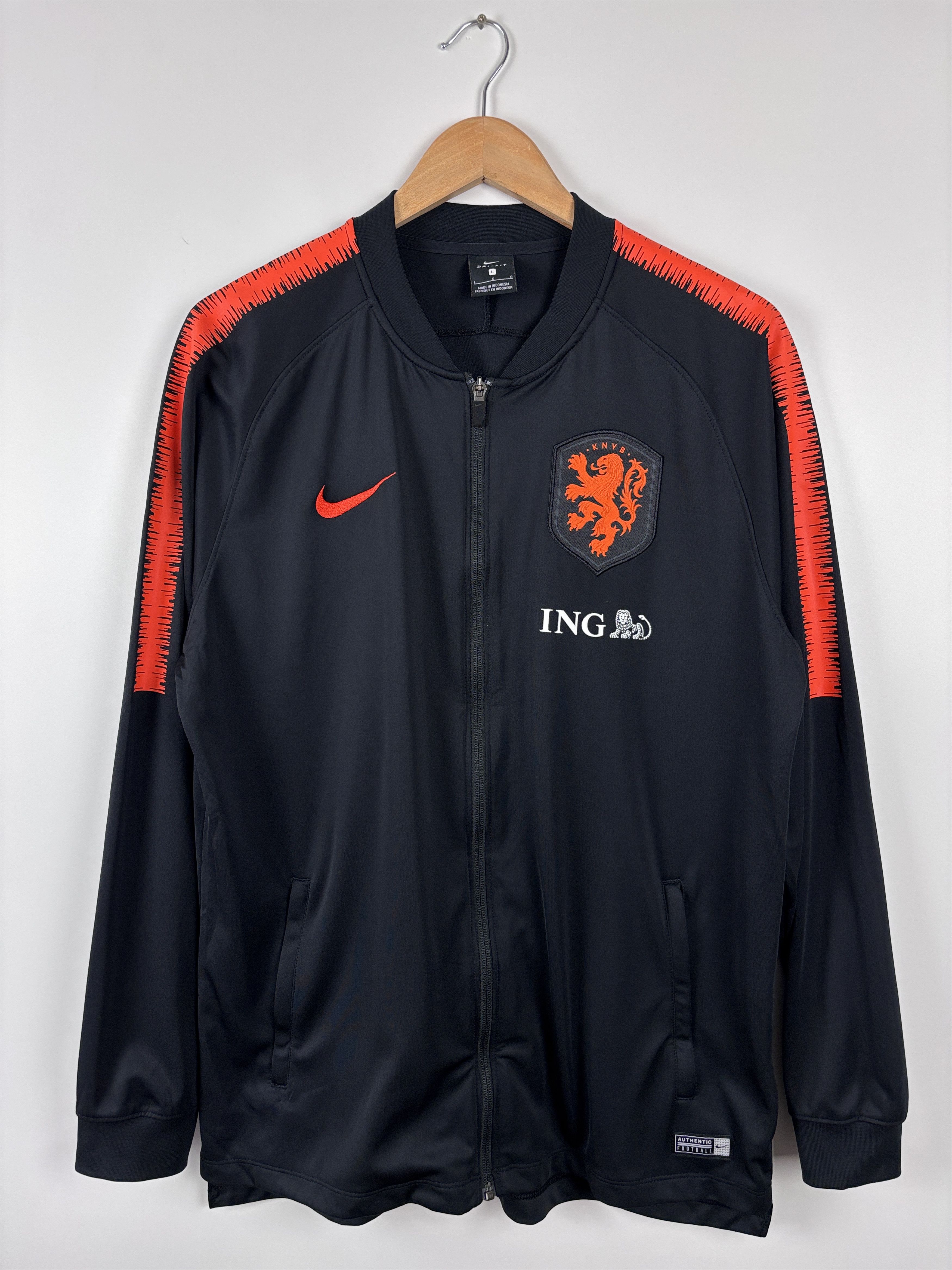 Nike Netherlands Training Football Soccer Jacket Black L