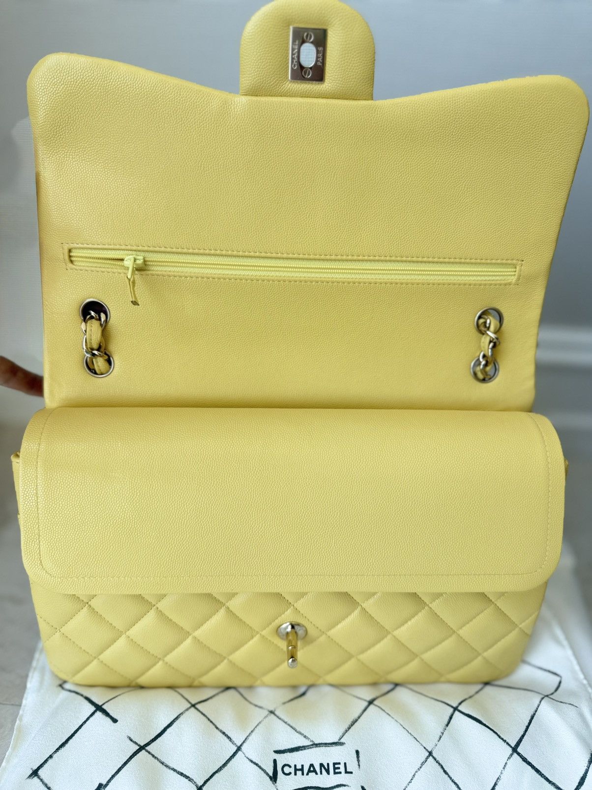 Chanel CHANEL Classic Large Flap Shoulder Bag Caviar Leather Purse Size ONE SIZE - 5 Thumbnail