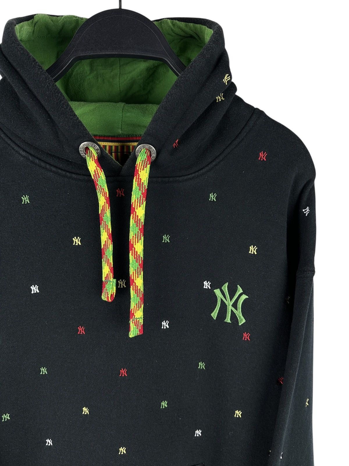 New York Yankees Vintage New York Yankees Majestic MLB Black Hoodie Multilogo Size US XL / EU 56 / 4 - 3 Thumbnail