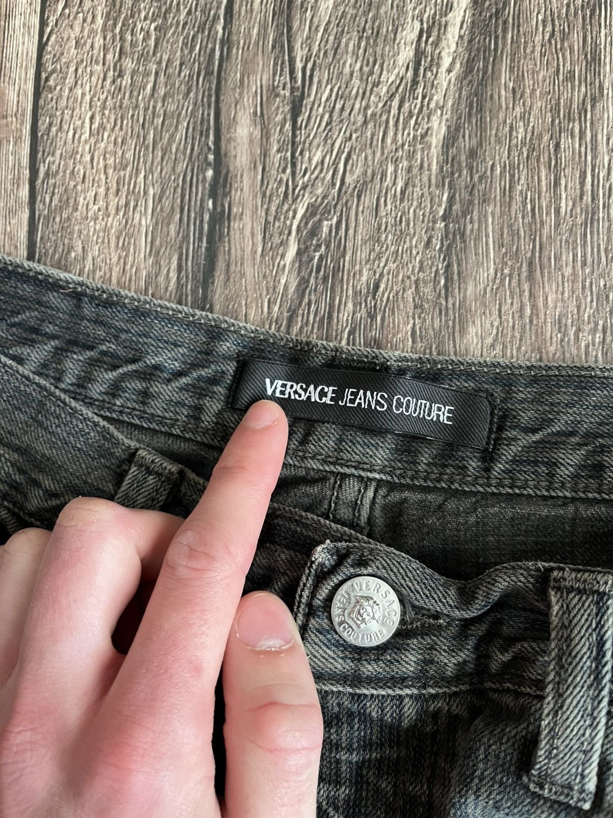 Versace × Versace Jeans Couture Made In Italy Vintage Versace Jeans Couture Striped Denim Size US 34 / EU 50 - 7 Thumbnail