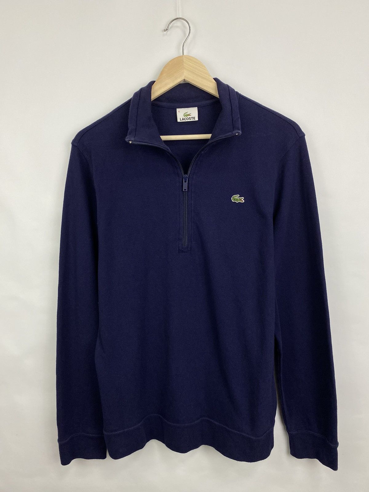 Lacoste 🇺🇸 Vintage 90s Lacoste 1/4 Zip Hoodie college style hype Size US M / EU 48-50 / 2 - 3 Thumbnail