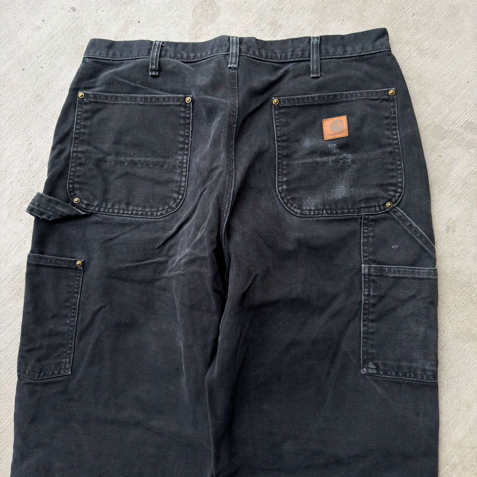 Carhartt × Vintage Carhartt black double knee work wear carpenter pants Size US 33 - 5 Thumbnail