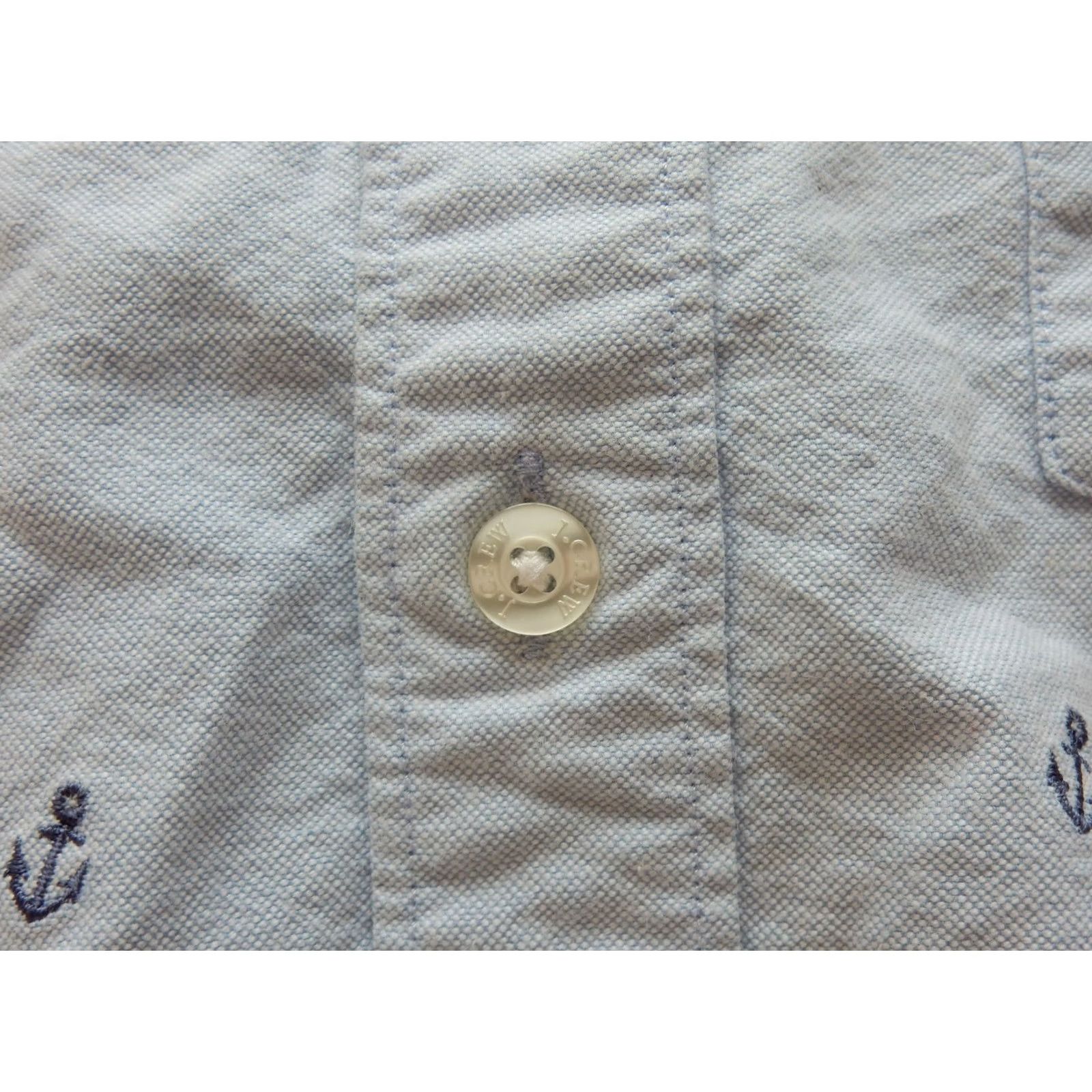 J.Crew J.CREW Shirt Button-Up Men Short Sleeve Size S Oxford Anchors Blue Cotton Size US S / EU 44-46 / 1 - 3 Thumbnail