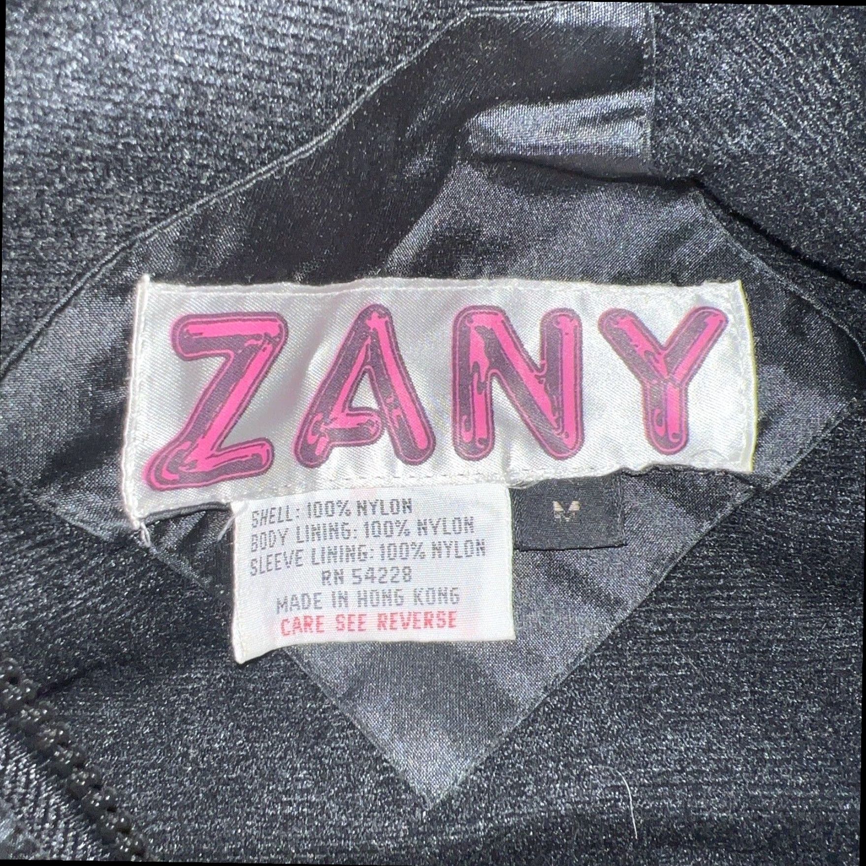 Black Halo VINTAGE Zany Nylon Half Zip Pullover Jacket Mens Medium Black Size US M / EU 48-50 / 2 - 5 Thumbnail