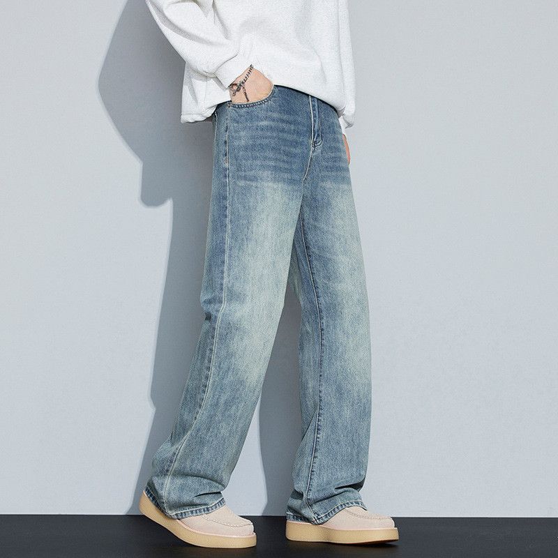 Japanese Brand Men's loose wide-leg Vibe washed vintage jeans Size US 32 / EU 48 - 5 Thumbnail