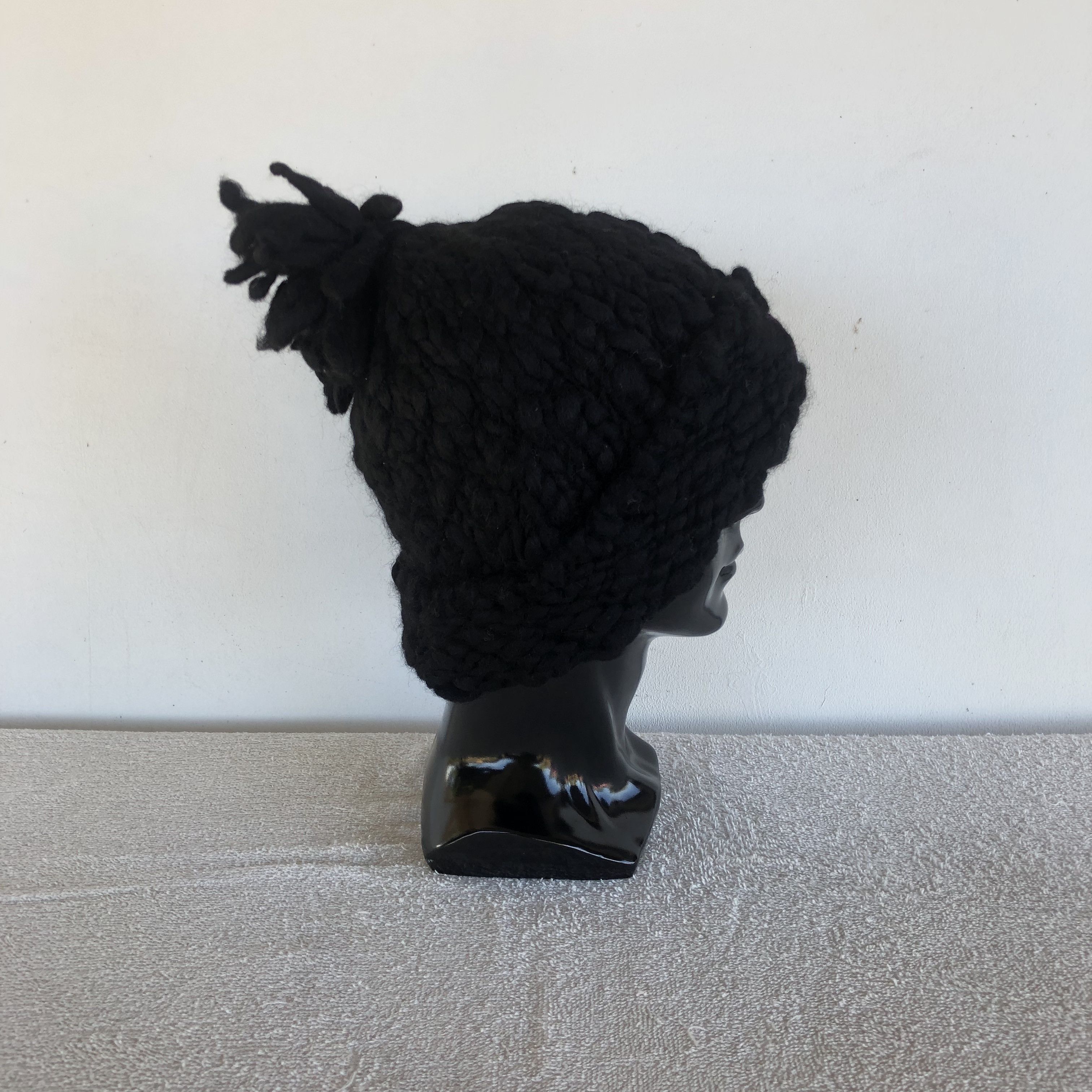 Japanese Brand Vintage Unknown Crochet Homeless Style Beanie Snow Caps Hats Size ONE SIZE - 3 Thumbnail