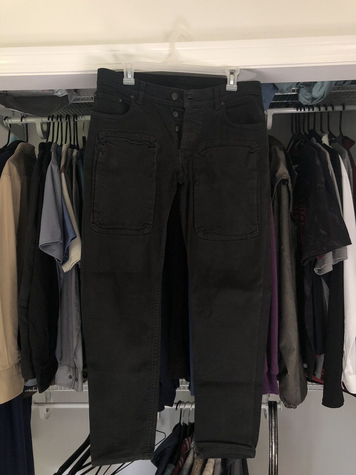 Helmut Lang 2000s Helmut Lang 3D Pocket Denim Pants Size US 32 / EU 48 - 1 Thumbnail