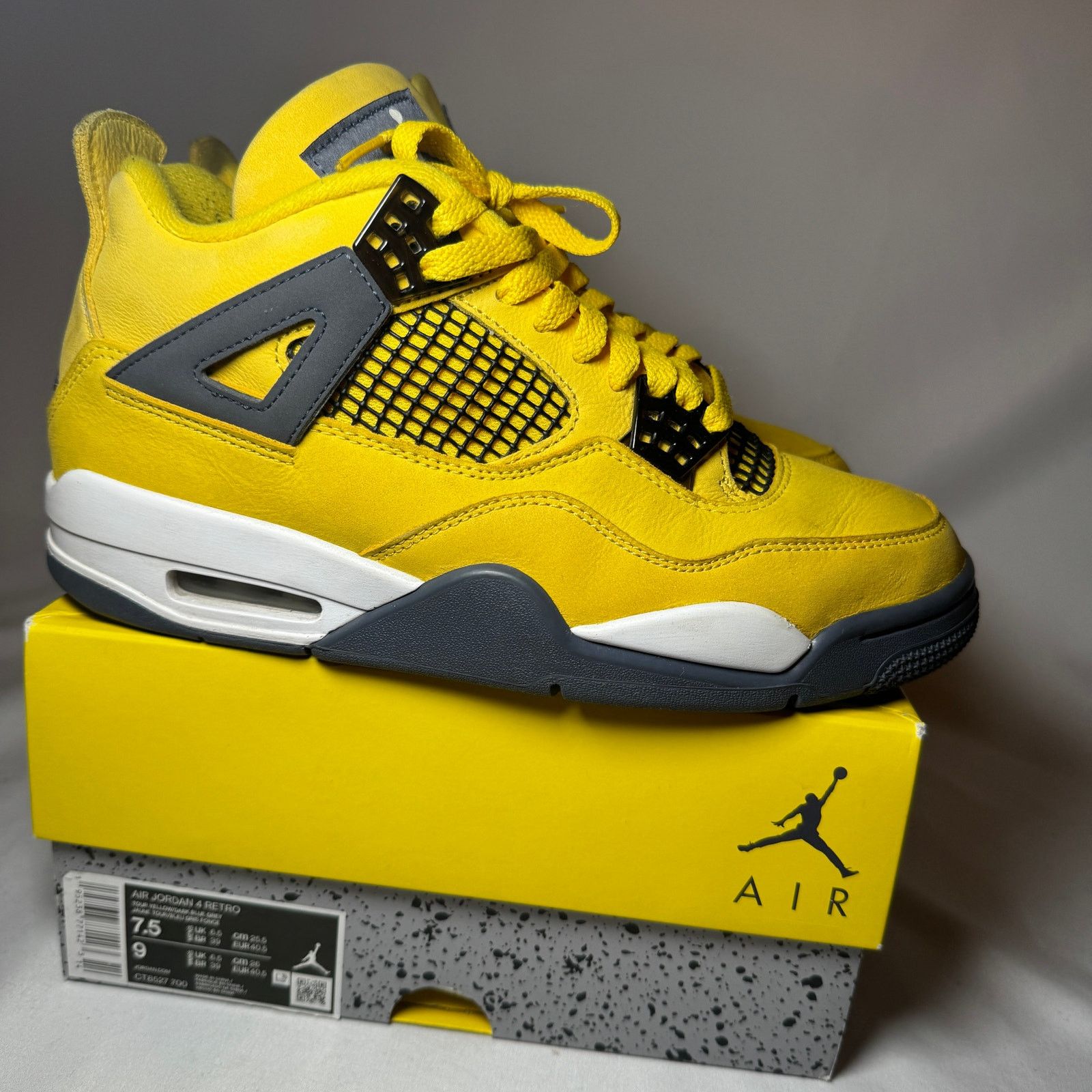 Jordan Brand × Nike Size 7.5 Nike Air Jordan 4 Retro Lightning 2021 Men's Shoes Size US 7.5 / EU 40-41 - 1 Thumbnail