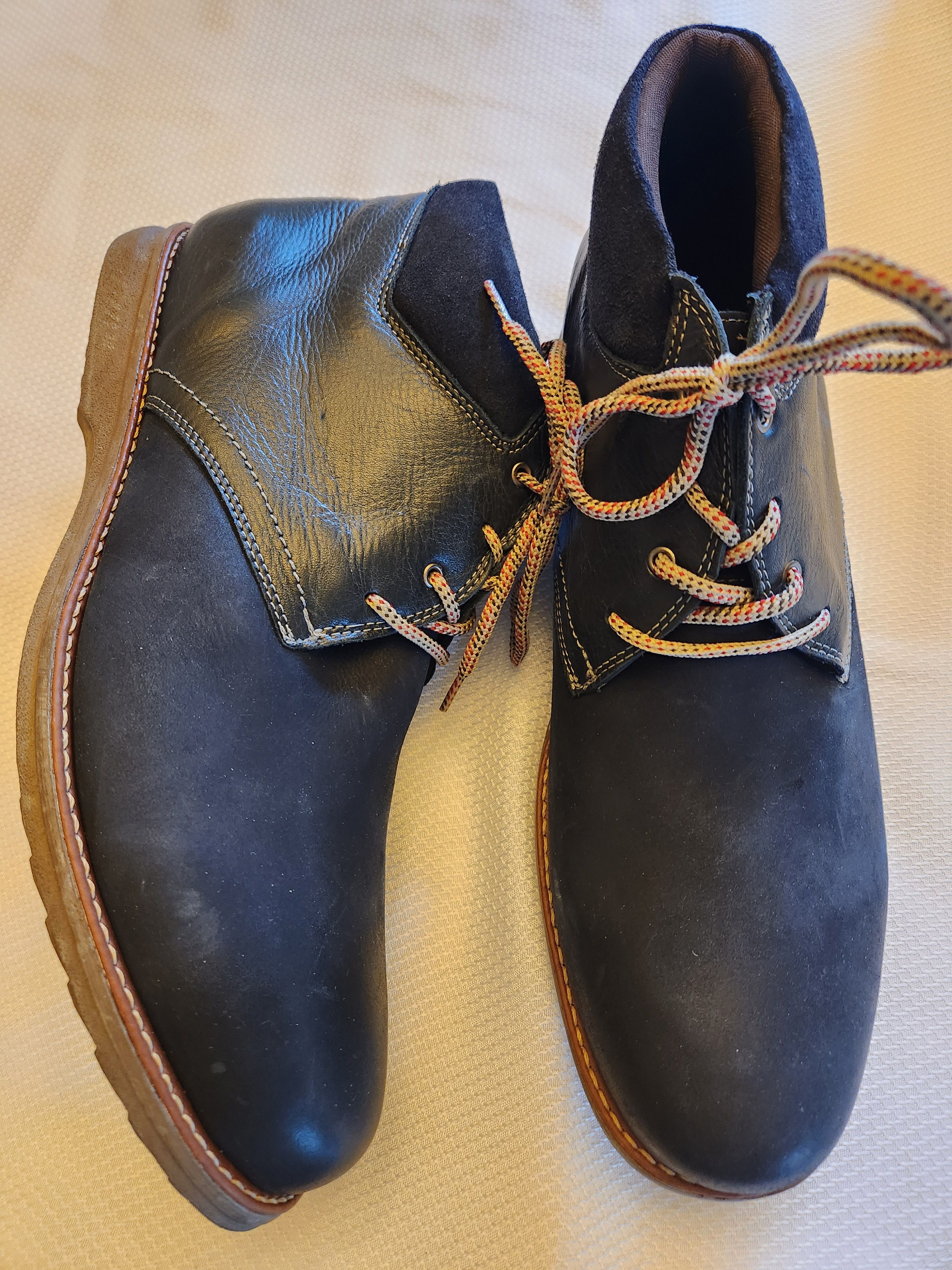 Sandro Moscoloni NIB Men's Shawn 4 Eyelet Plain Toe Chukka Boots Size US 13 / EU 46 - 3 Thumbnail