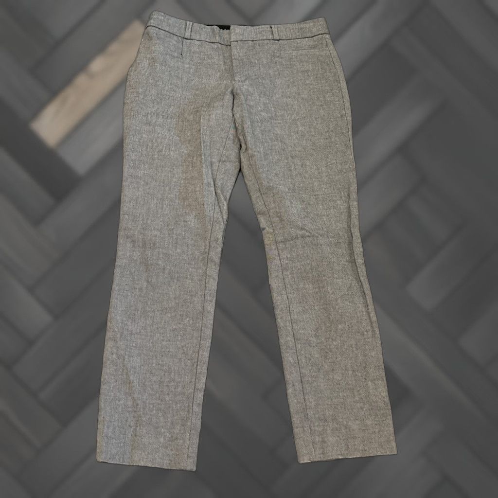 Banana Republic Banana Republic Pants Womens 2 Gray Sloan Fit Career Office Casual Slacks Slim Tapered Front Flat Front Button Machine Washable Hook & Bar Zipper Size 26" / US 2 / IT 38 - 1 Thumbnail