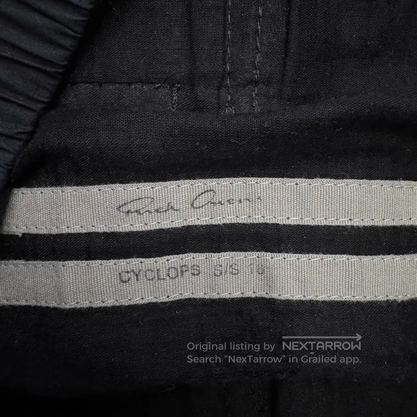 Rick Owens Black Textured Drawstring Shorts. Size US 36 / EU 52 - 4 Thumbnail