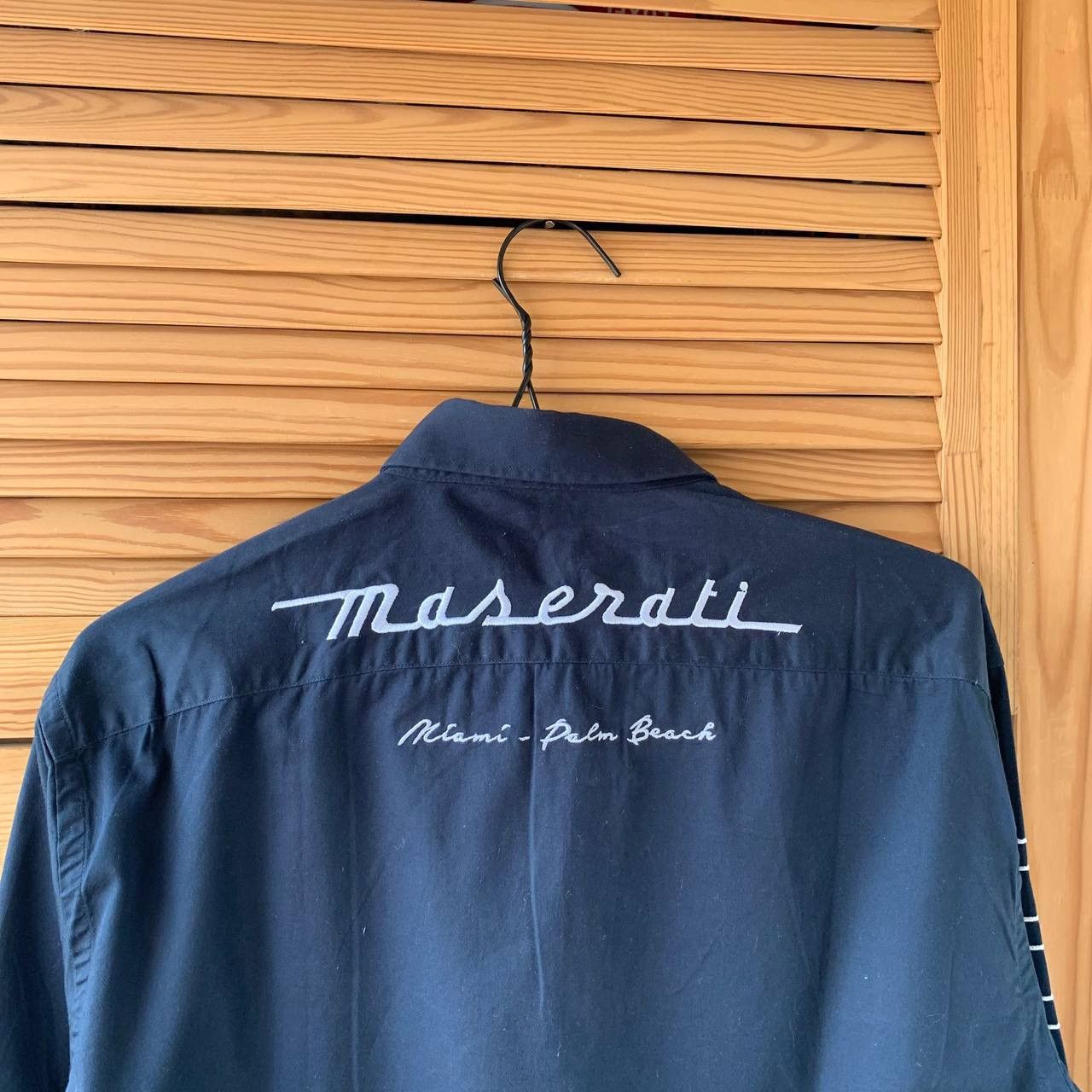 La Martina Rare! Vintage La Martina Maserati Big Logo Shirt Button Up Size US L / EU 52-54 / 3 - 7 Thumbnail