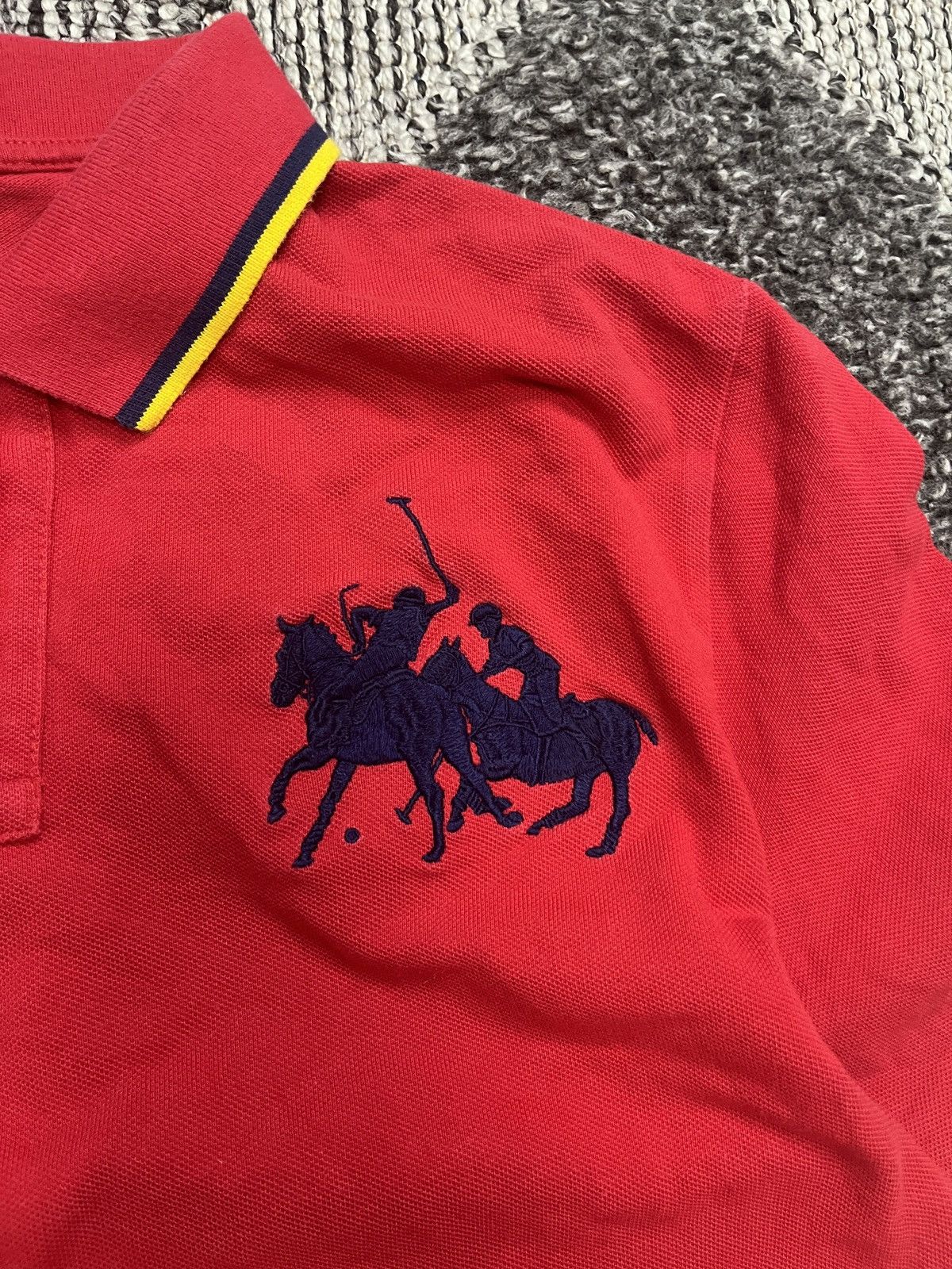 Polo Ralph Lauren × Ralph Lauren × Vintage Polo Ralph Lauren Big Logo Polo T Shirt Size US M / EU 48-50 / 2 - 2 Thumbnail