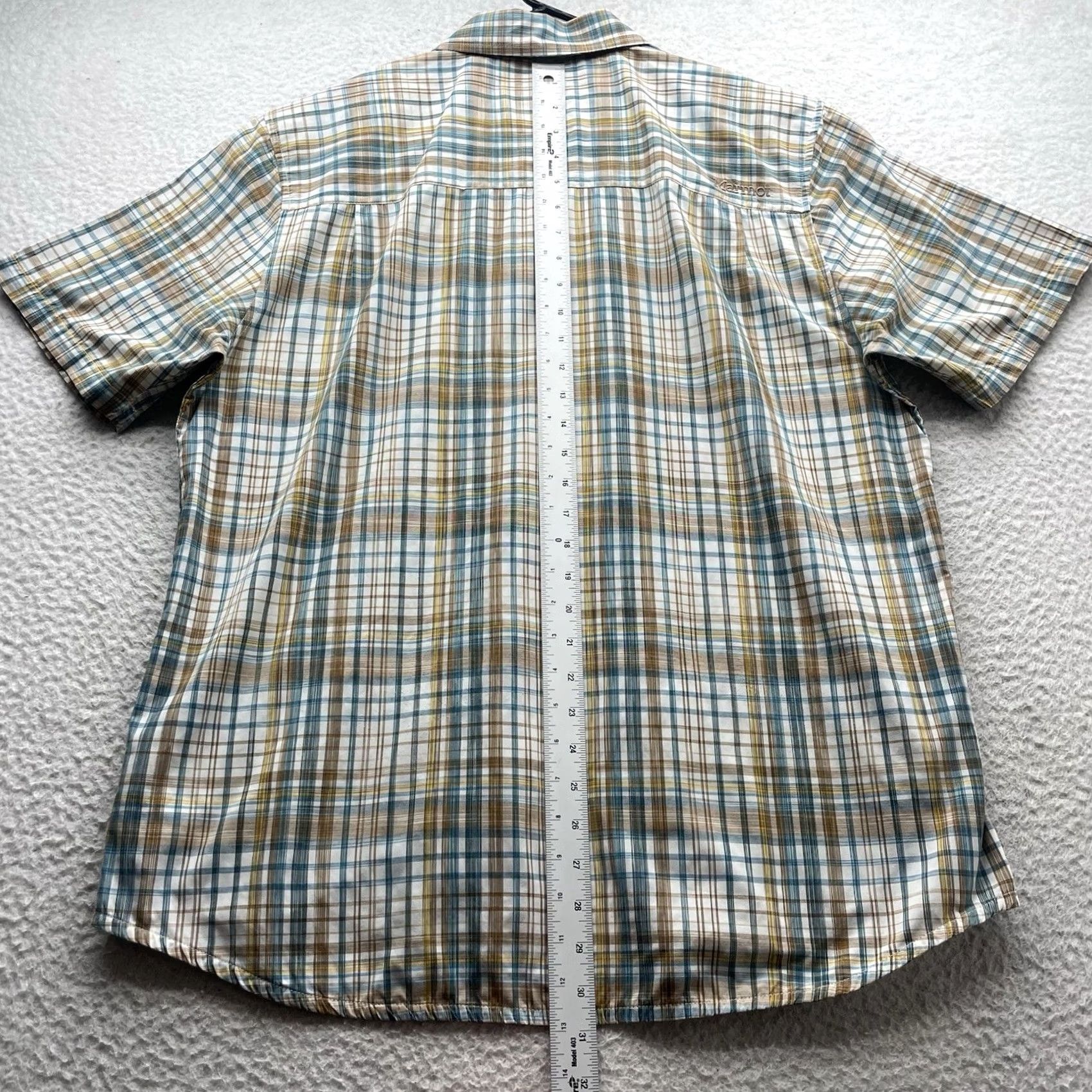 Marmot Marmot Shirt Mens Large Multicolor Plaid Short Sleeve Button-Up UV Quick Dry Outdoor Camp Size US L / EU 52-54 / 3 - 7 Thumbnail