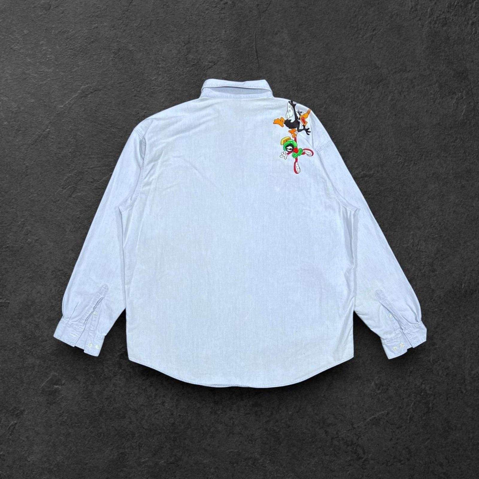 Warner Bros Warner Bros. (90s) Looney Tunes Embroidered Button-Up Shirt Size US XL / EU 56 / 4 - 3 Thumbnail