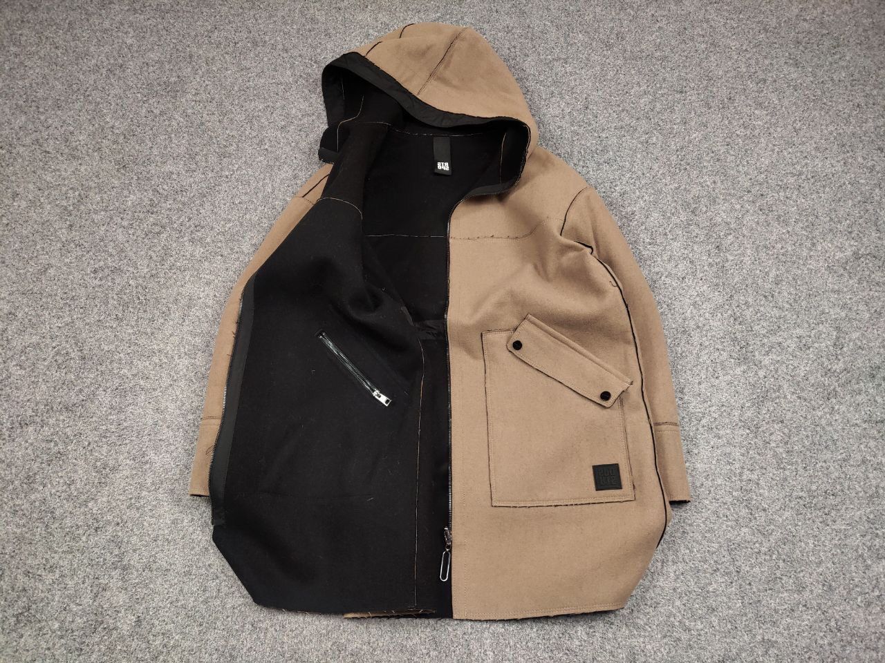 Other Marc Cain Design Reversible Coat Hooded Classic Jacket Size XL / US 12-14 / IT 48-50 - 5 Thumbnail