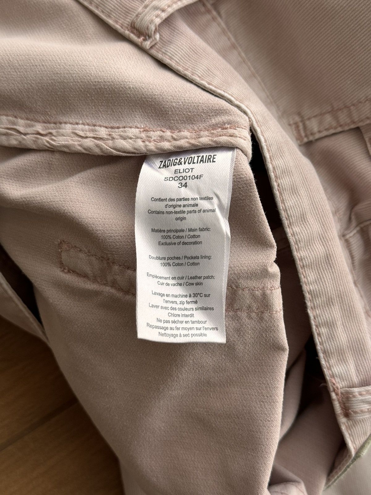 Vintage × Zadig & Voltaire Vintage Zadig & Voltaire Pink Luxury Eliot Pants Size 24" / US 00 / IT 34 - 11 Thumbnail