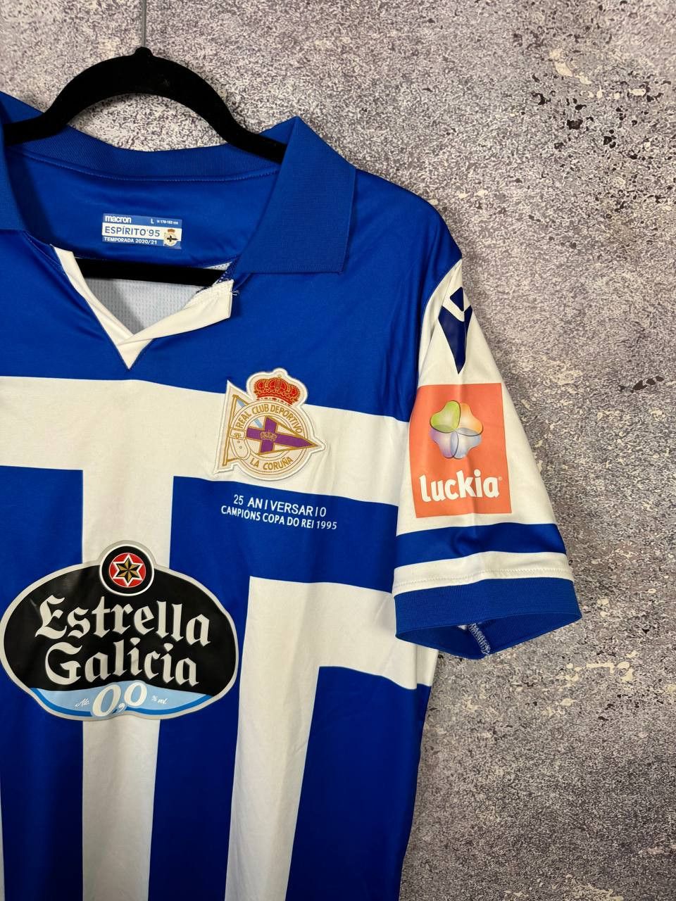 Macron × Vintage Deportivo de La Coruna 2020/21 Macron Soccer Jersey Size US L / EU 52-54 / 3 - 9 Thumbnail