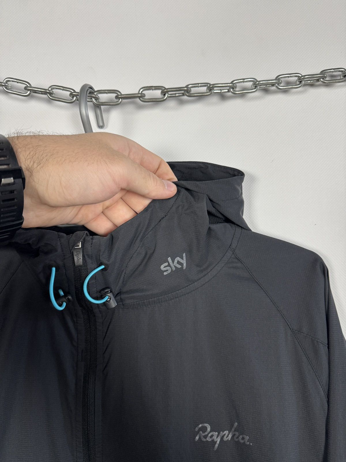 Rapha Rapha Team Sky Spray Cycling Jacket Lightweight Windbreaker Size US M / EU 48-50 / 2 - 7 Thumbnail