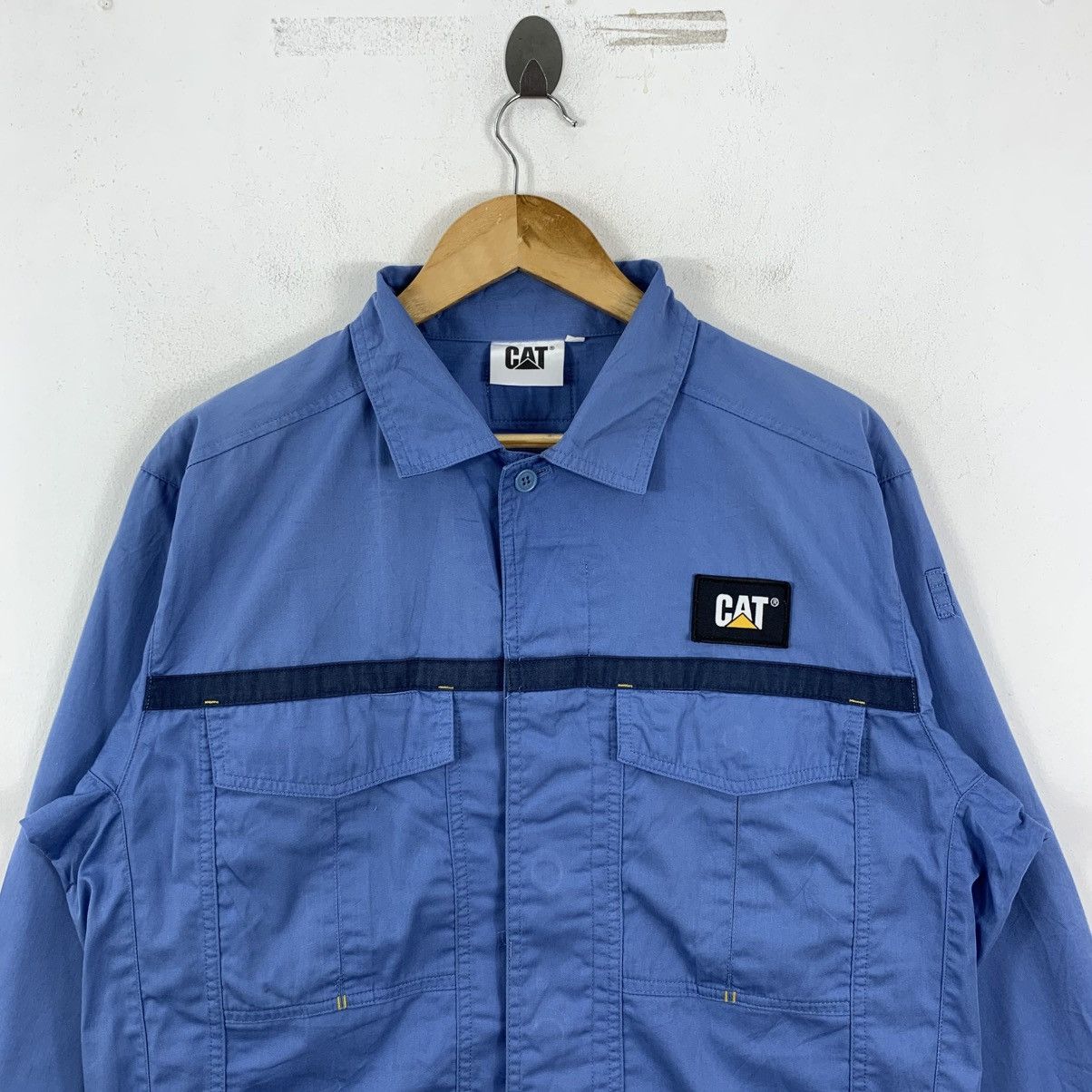 Caterpillar CATERPILLAR CAT Inc Construction Company Top Buttons Shirt Size US L / EU 52-54 / 3 - 3 Thumbnail