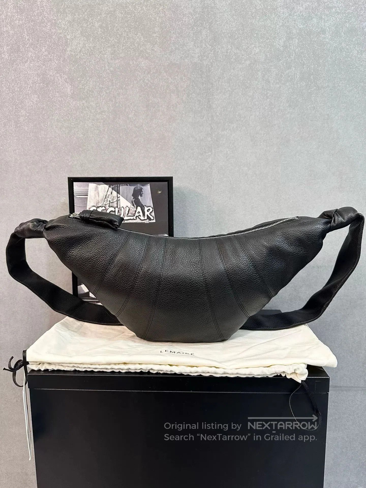 Lemaire Lemaire Black Croissant Bag. Size ONE SIZE - 3 Thumbnail
