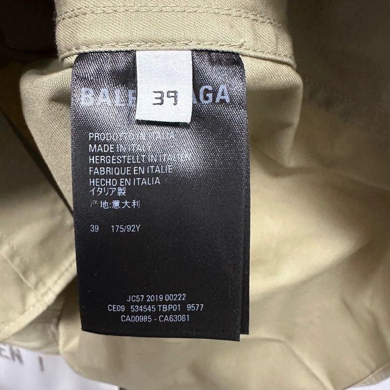 Balenciaga Balenciaga size 39 FW19 khaki cargo short sleeve shirt with Size US M / EU 48-50 / 2 - 6 Thumbnail