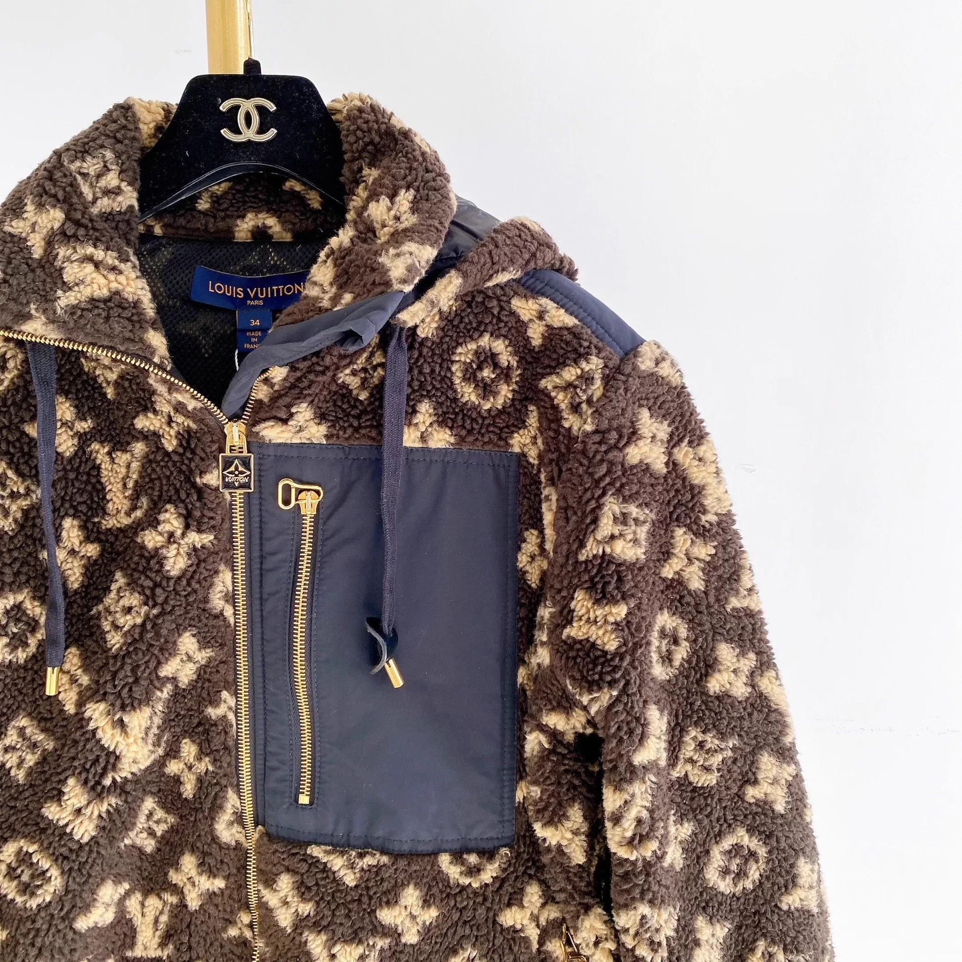 Louis Vuitton Louis Vuitton color blocked monogram teddy jacket 34 Size XS / US 0-2 / IT 36-38 - 5 Thumbnail